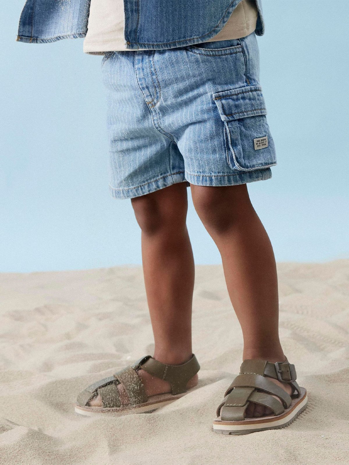 Name It Ryan Jog Denim Shorts Light Blue Denim