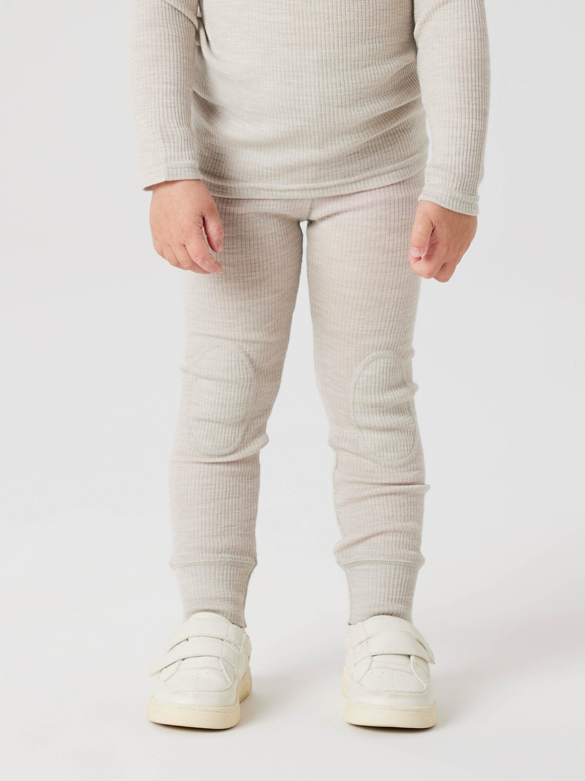 Name It Wax Wool Rib Legging Nacreous Cloud