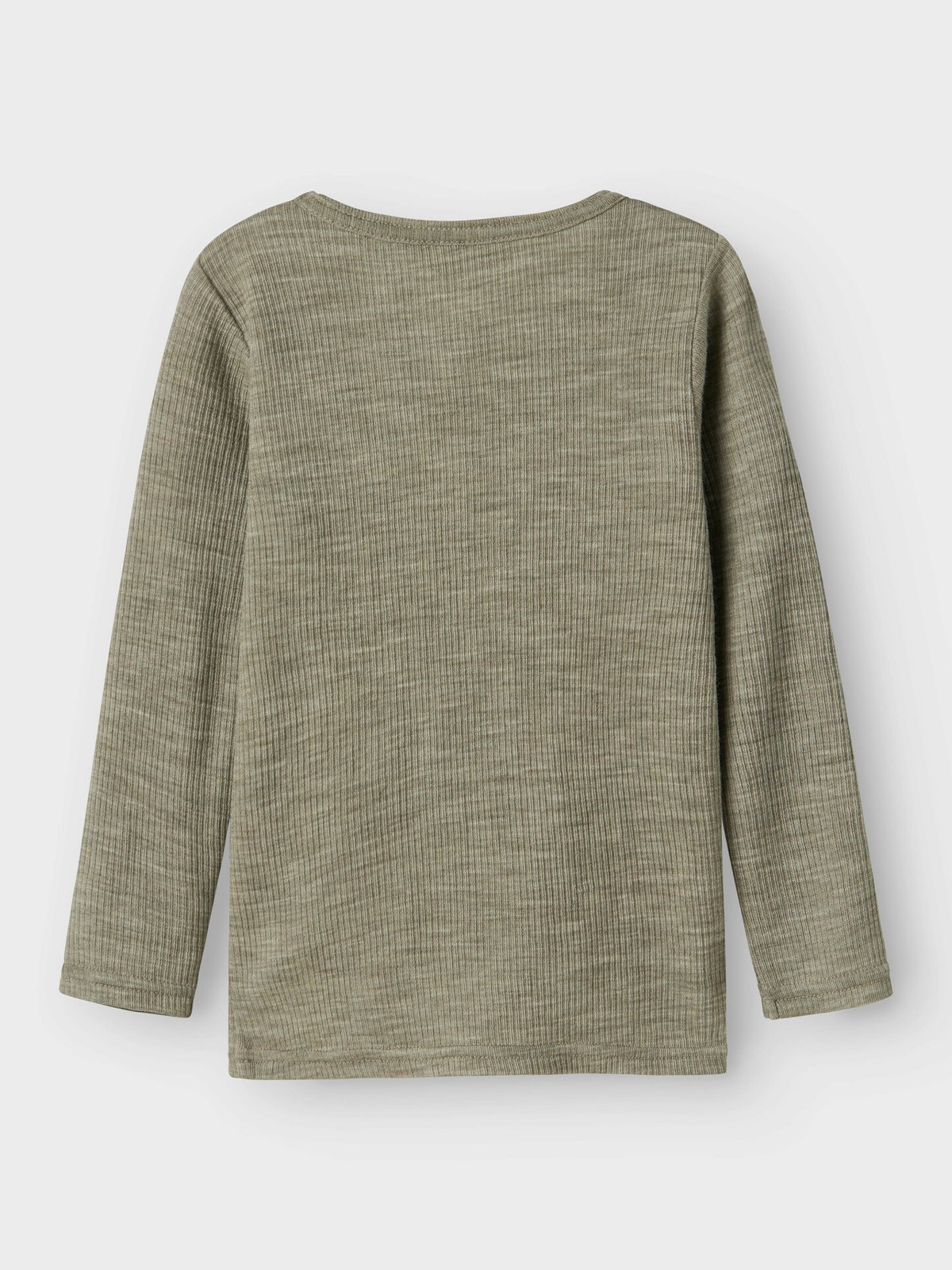 Name It Wax Wool Rib Long Sleeve Top Dried Sage