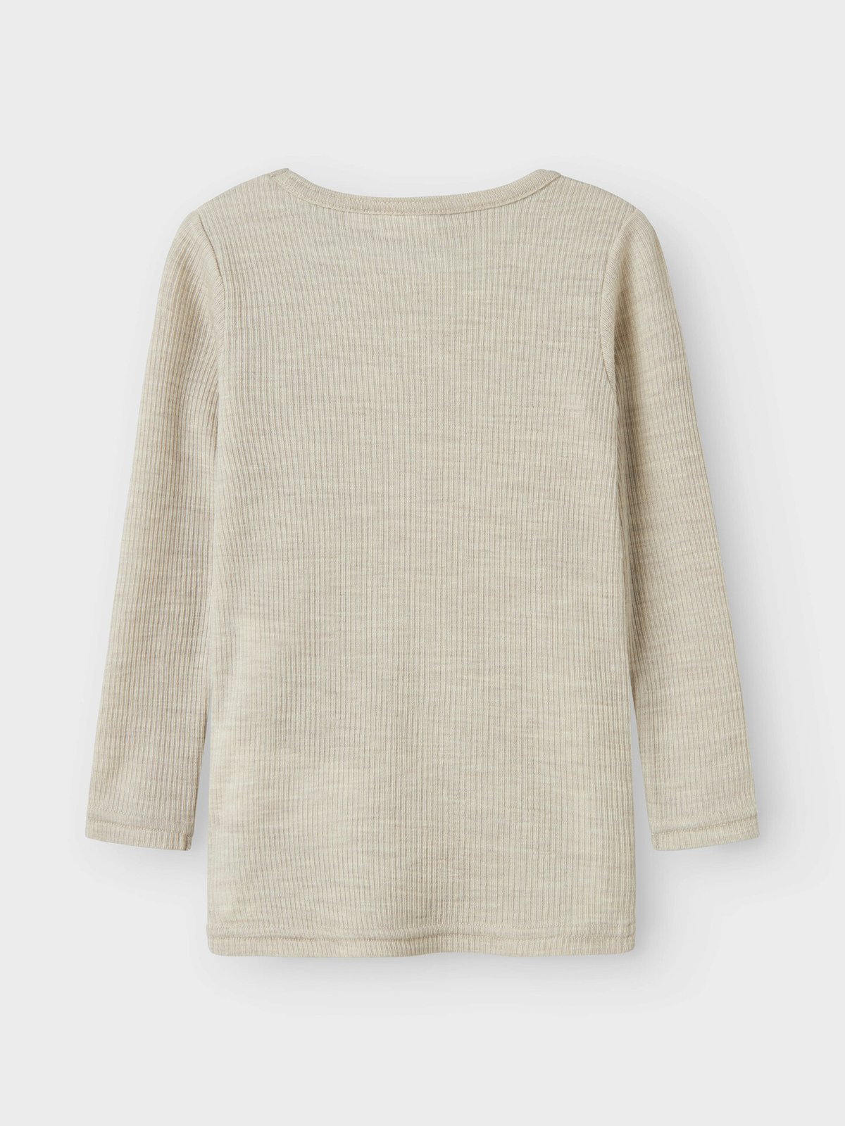 Name It Wax Wool Rib Long Sleeve Top Nacreous Cloud