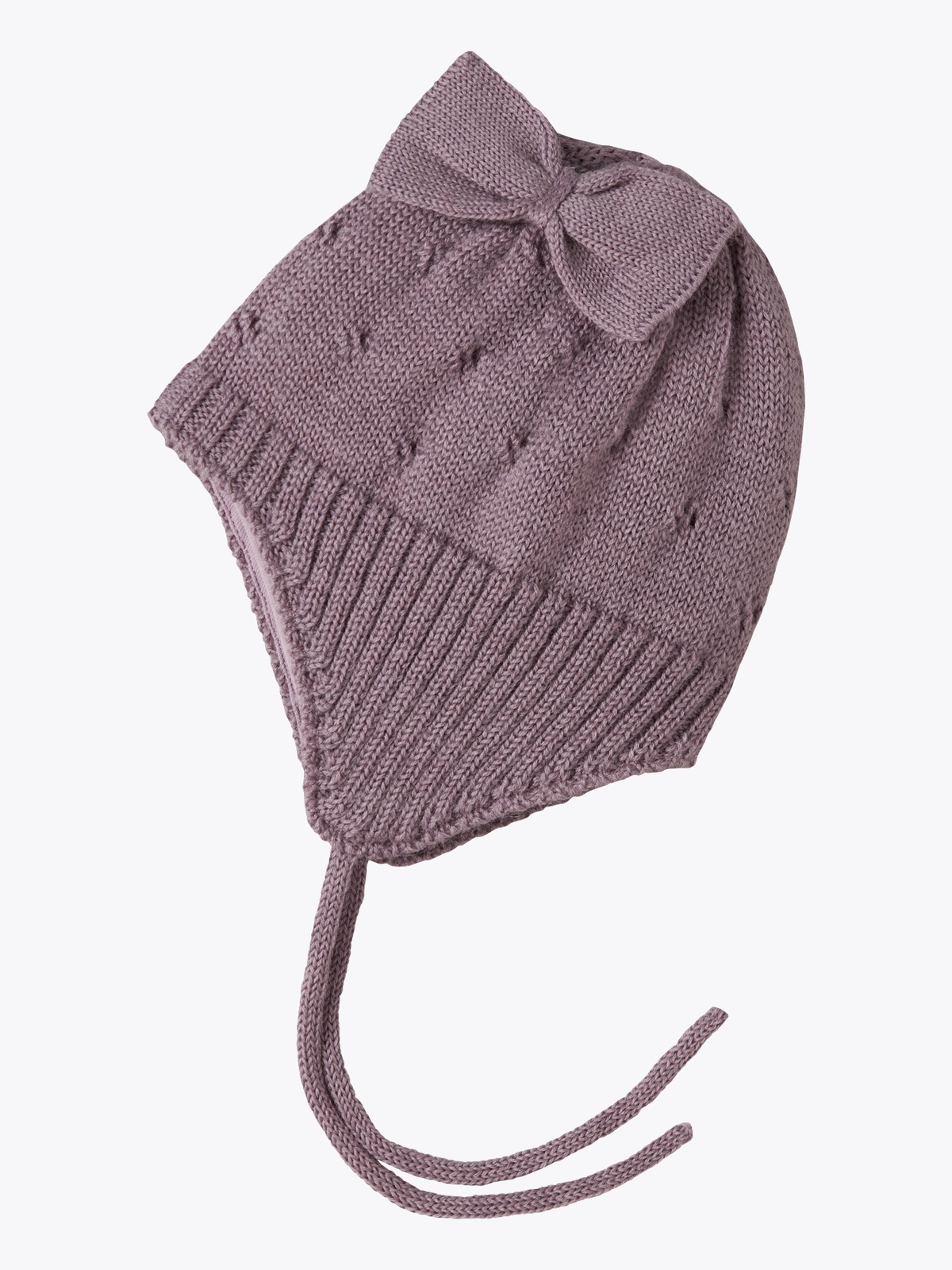 Name It Wrilla Bow Wool Knit Hat Toadstool Bow