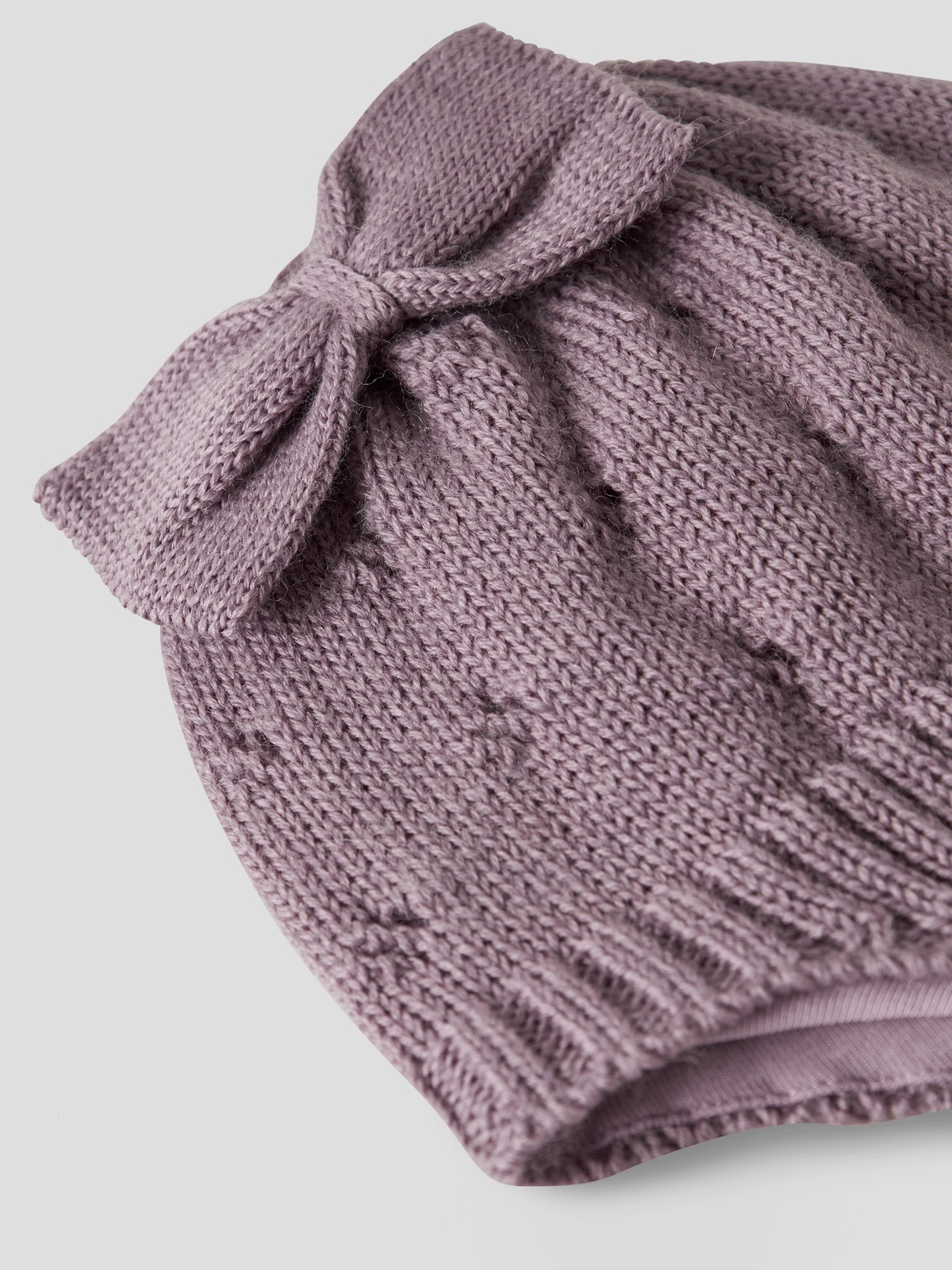 Name It Wrilla Bow Wool Knit Hat Toadstool Bow