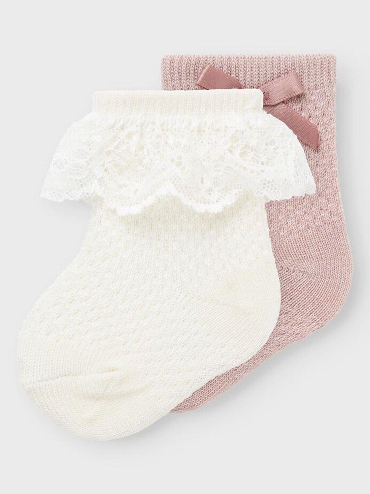 Name It Wakma Wo/Bl Structure 2-Pack Sock ShadowGray