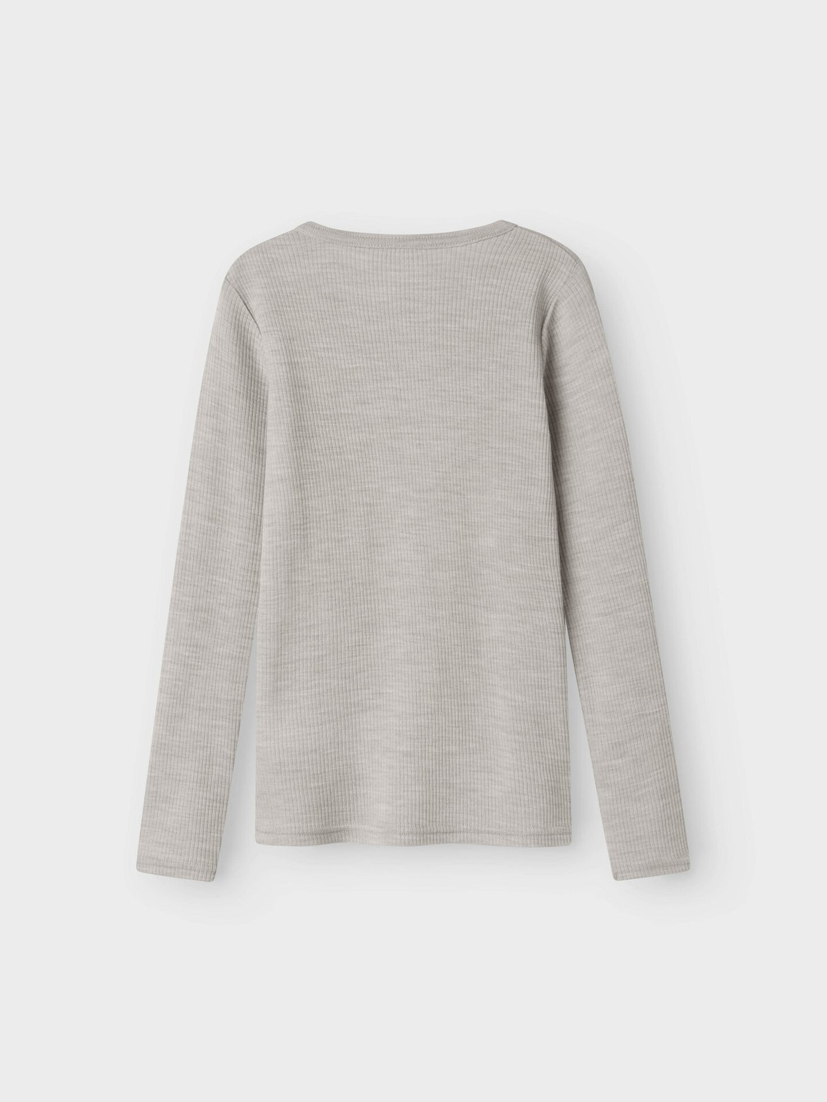 Name It Wax Wool Rib Long Sleeve Top Nacreous Cloud