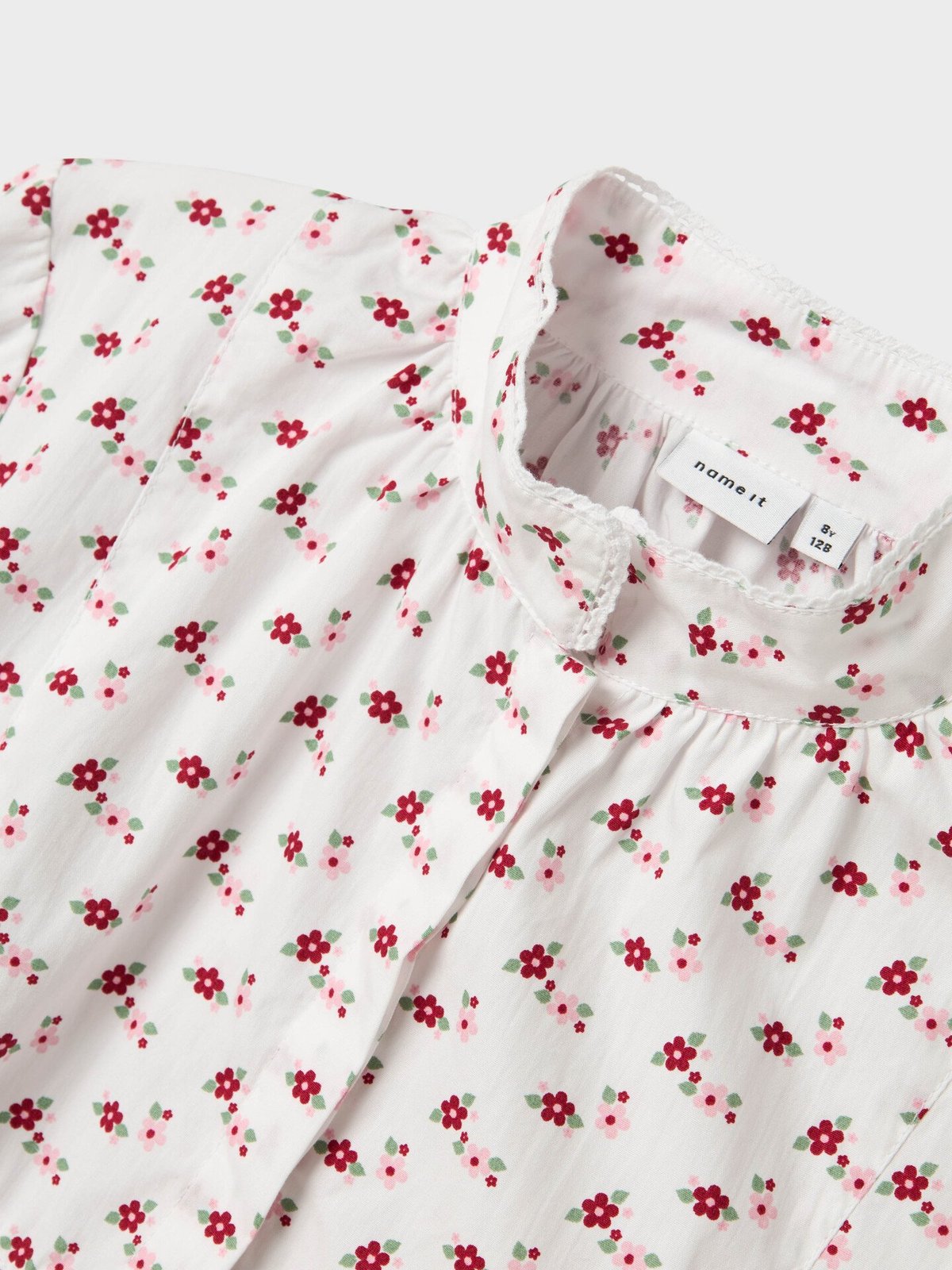 Name It Terina Long Sleeve Shirt All Over Print Xxv Bright White