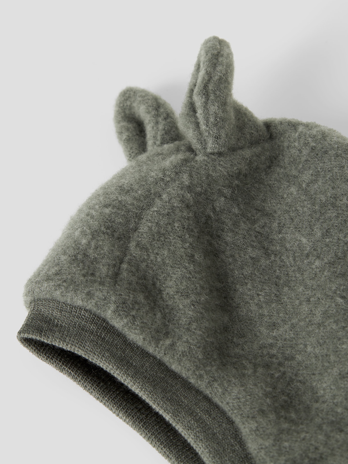 Name It Wmino With Ear Wool/Polyester Balaclava With Fleece Mulled Basil