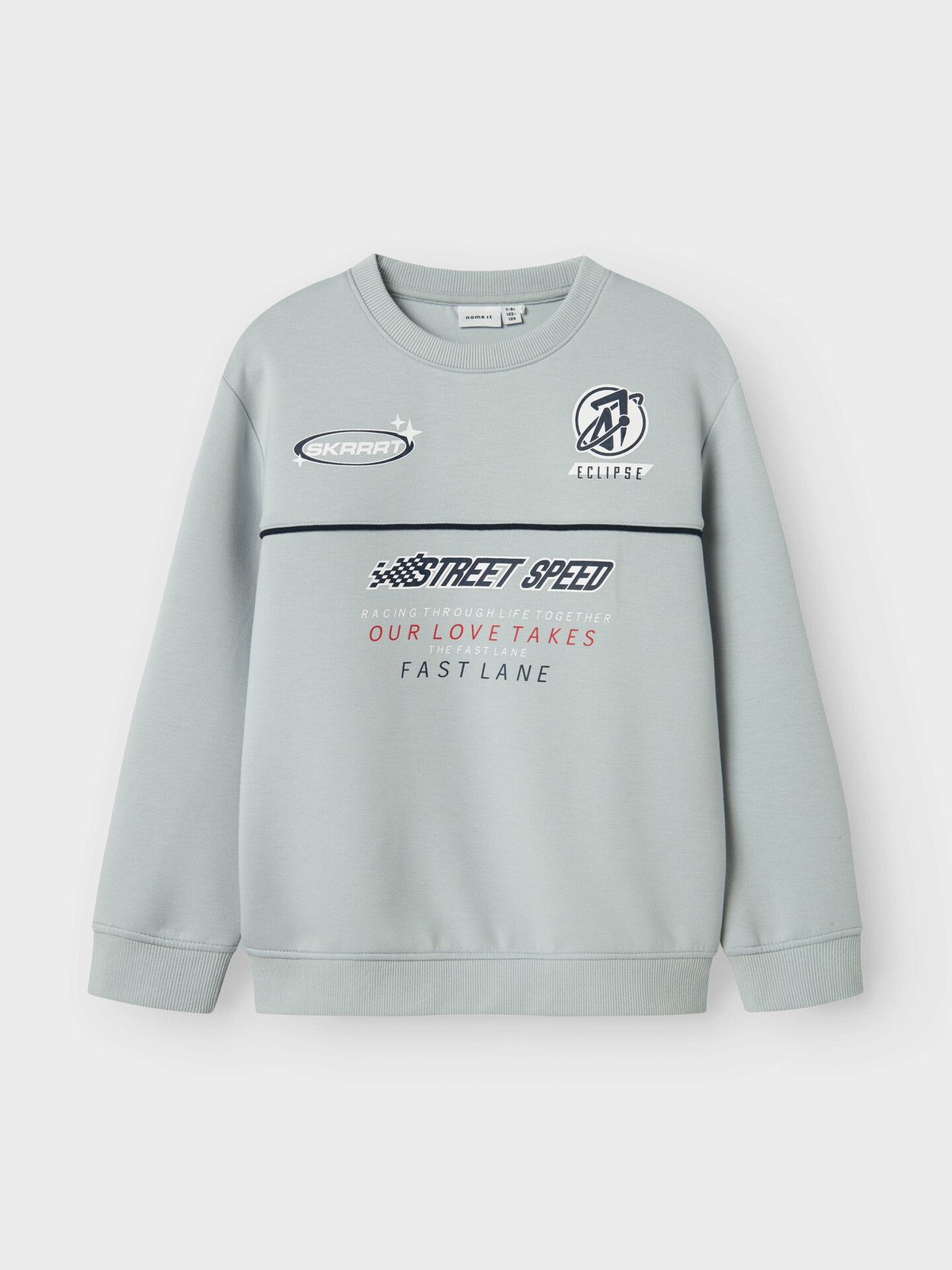 Name It Histu Long Sleeve Sweat Unbrushed Box Pearl Blue