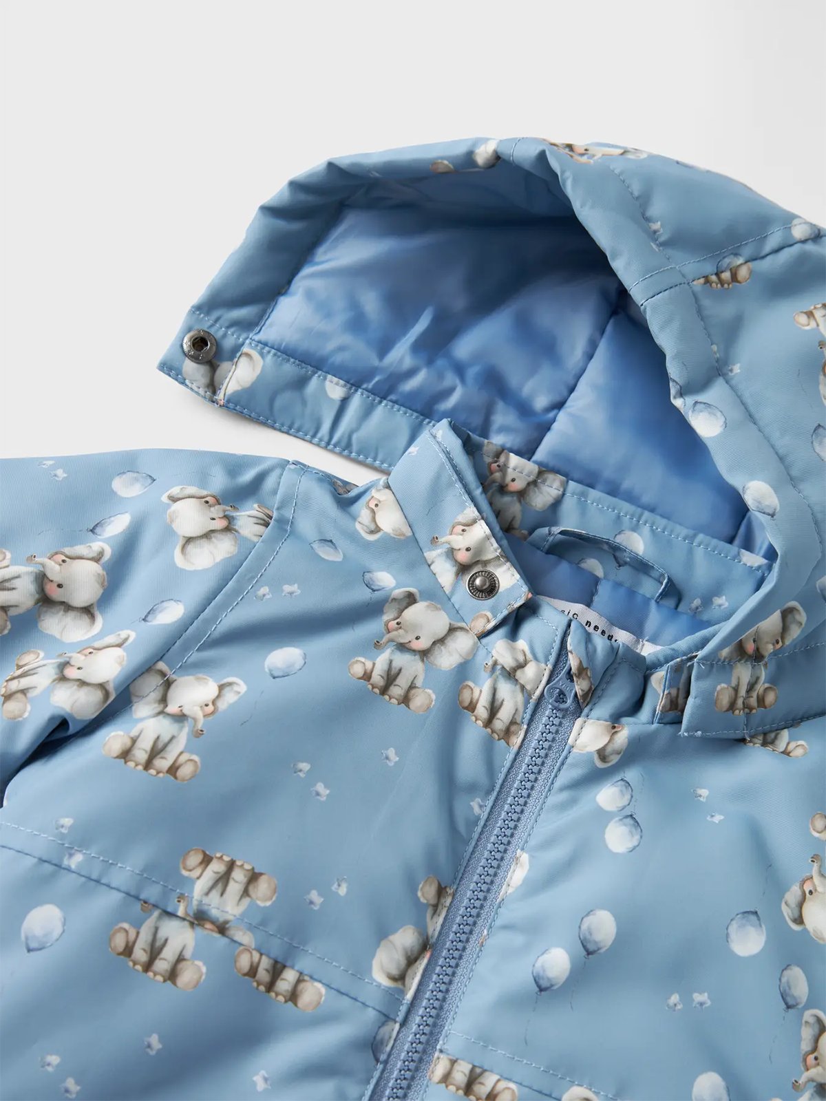 Name It Max Pa Jacket All Over Print Rain Washed ELEPHANT
