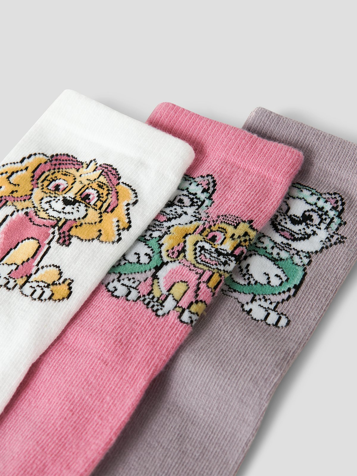 Name It Melina Pawpatrol 3Pack Sock Purple Dove