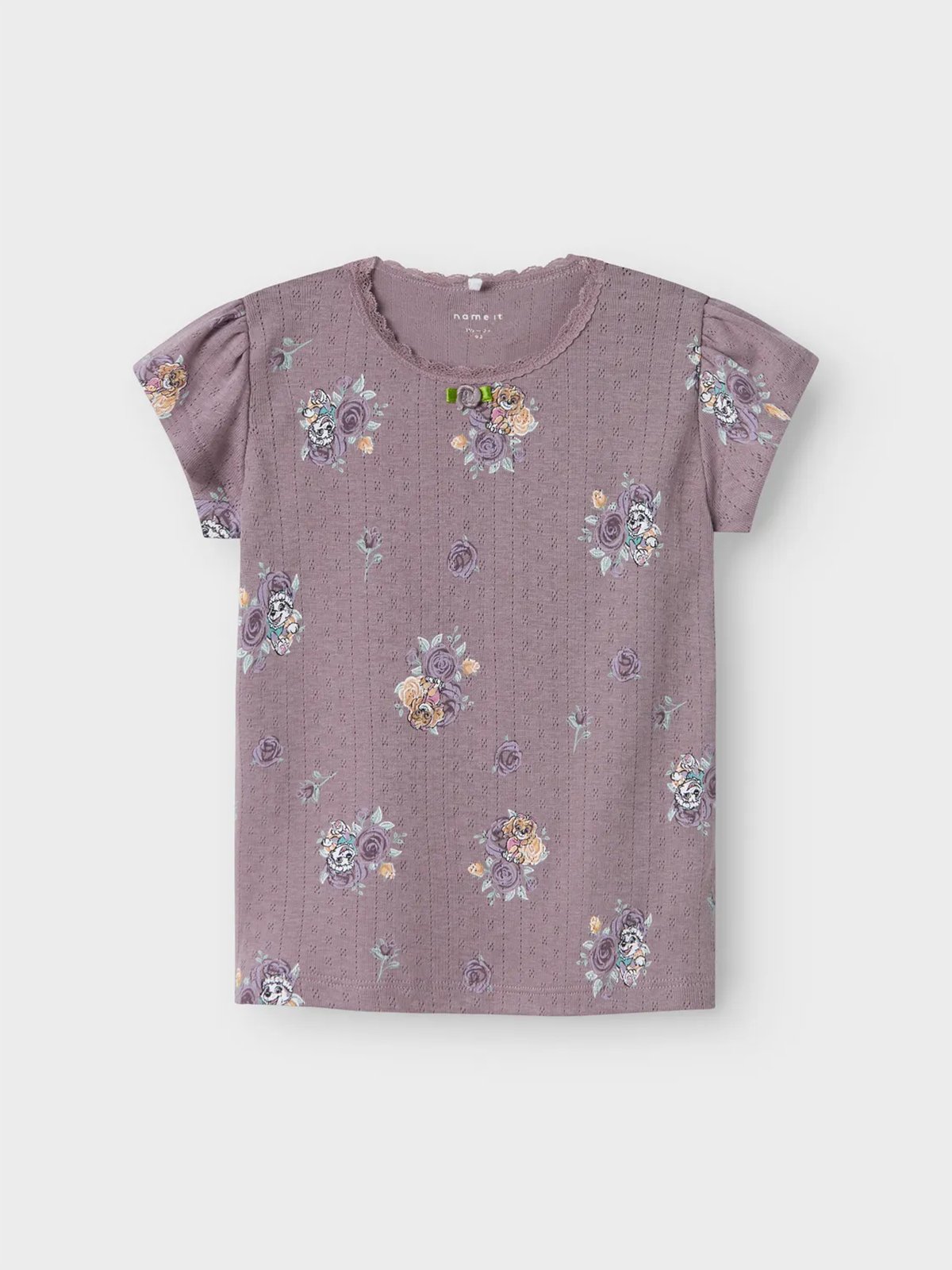 Name It Mena Pawpatrol Short Sleeve Top Purple Dove