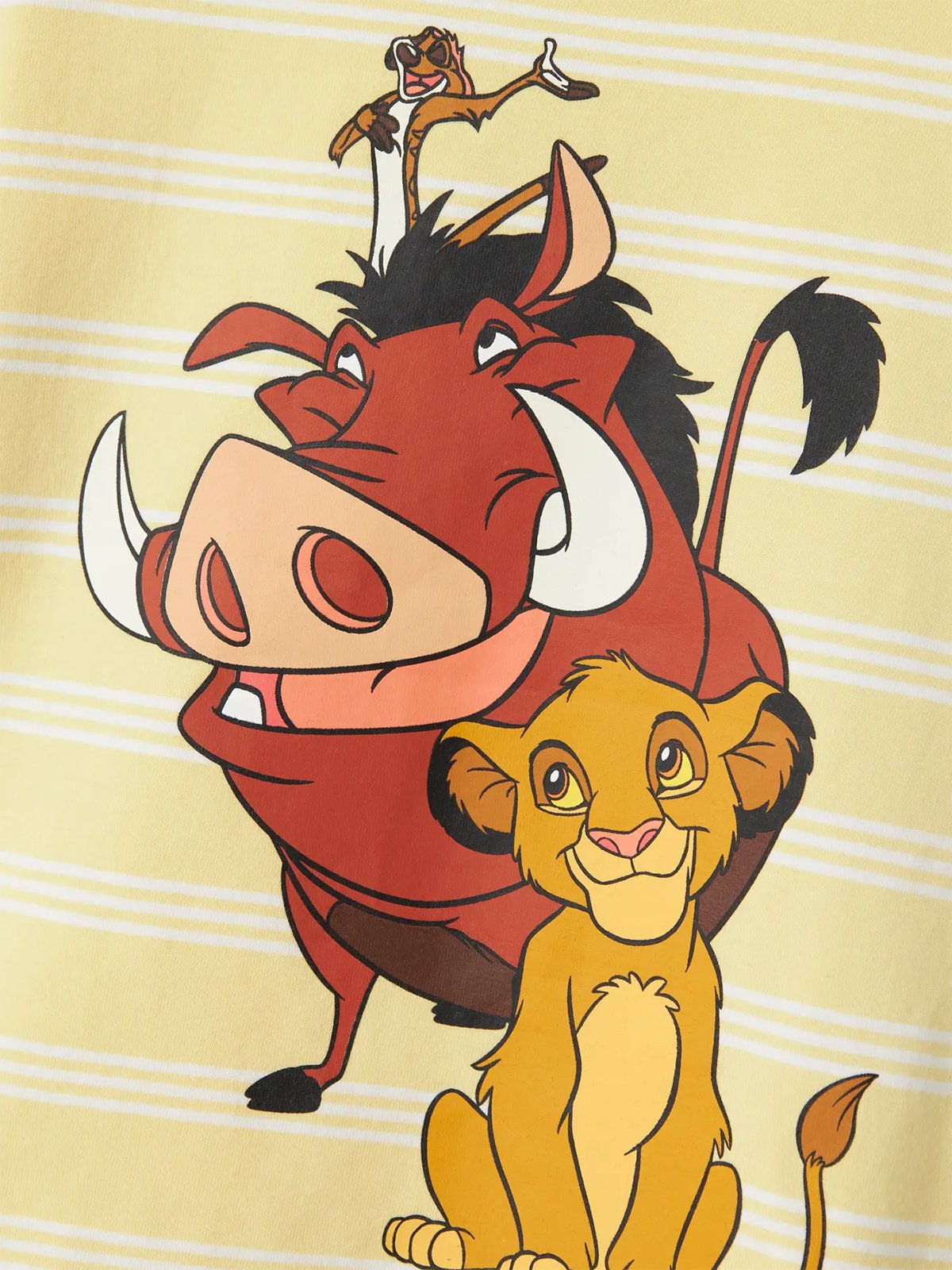 Name It Audo Lionking Nreg Short Sleeve Top Lemon Meringue