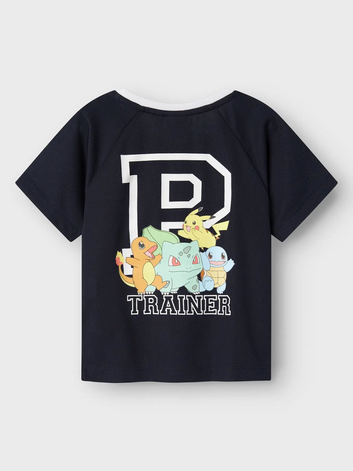 Name It Manak Pokemon Short Sleeve Poly Top Sky Navy Blazer