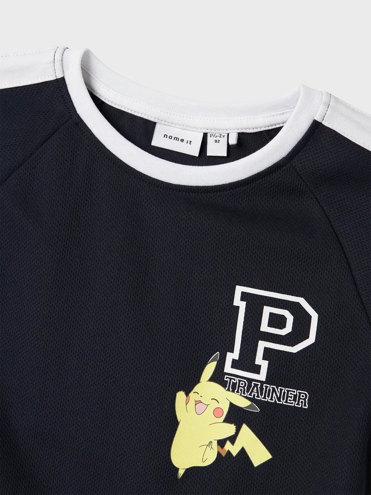 Name It Manak Pokemon Short Sleeve Poly Top Sky Navy Blazer