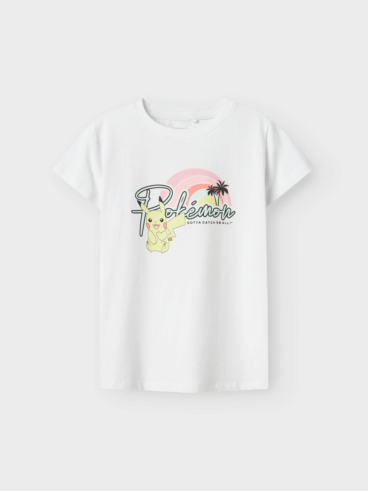 Name It Mora Pokemon Short Sleeve Top Box Sky Bright White