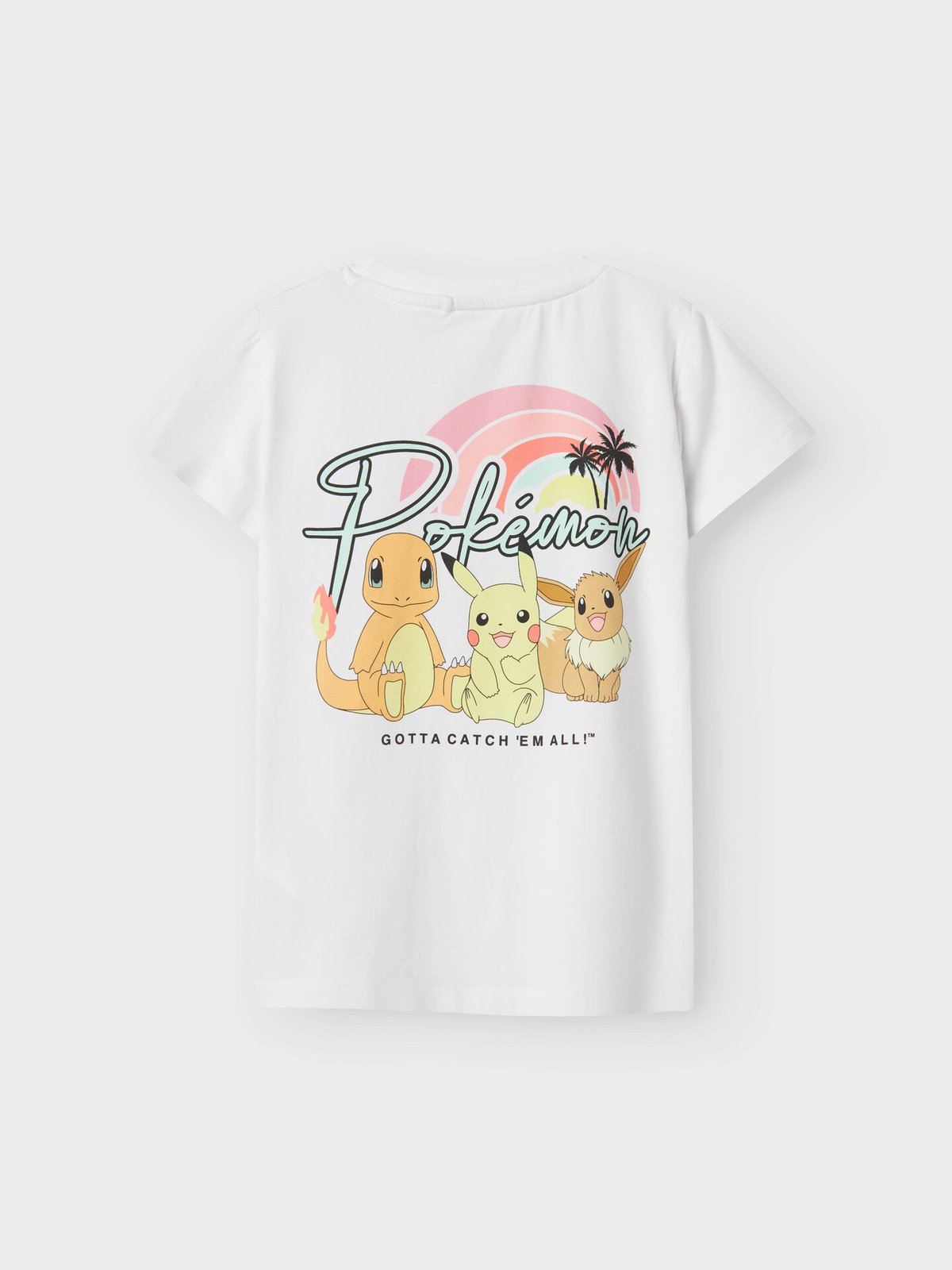Name It Mora Pokemon Short Sleeve Top Box Sky Bright White