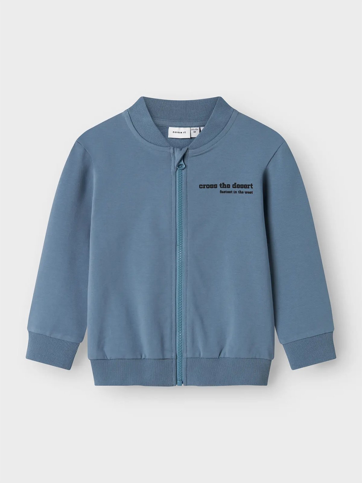 Name It Hekar Sweat Cardigan Unbrushed Box Blue Mirage