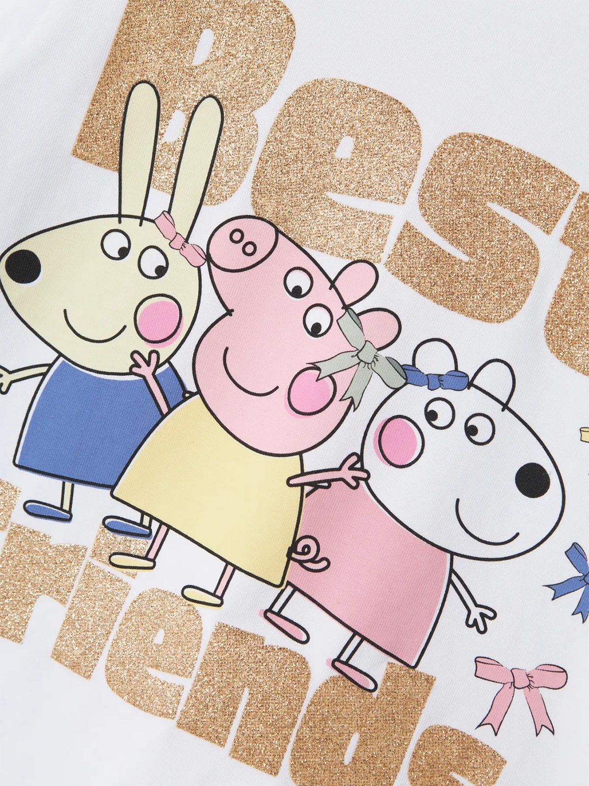 Name It Amanda Peppa Short Sleeve Top Bright White