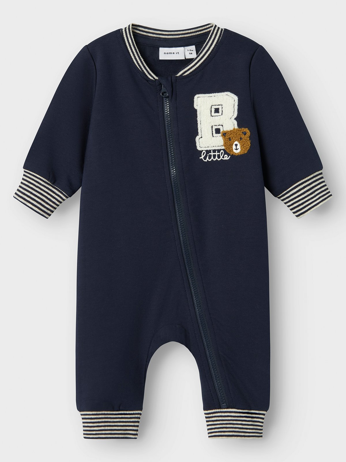 Name It Kiddy Long Sleeve Sweat Suit Unbrushed Navy Blazer