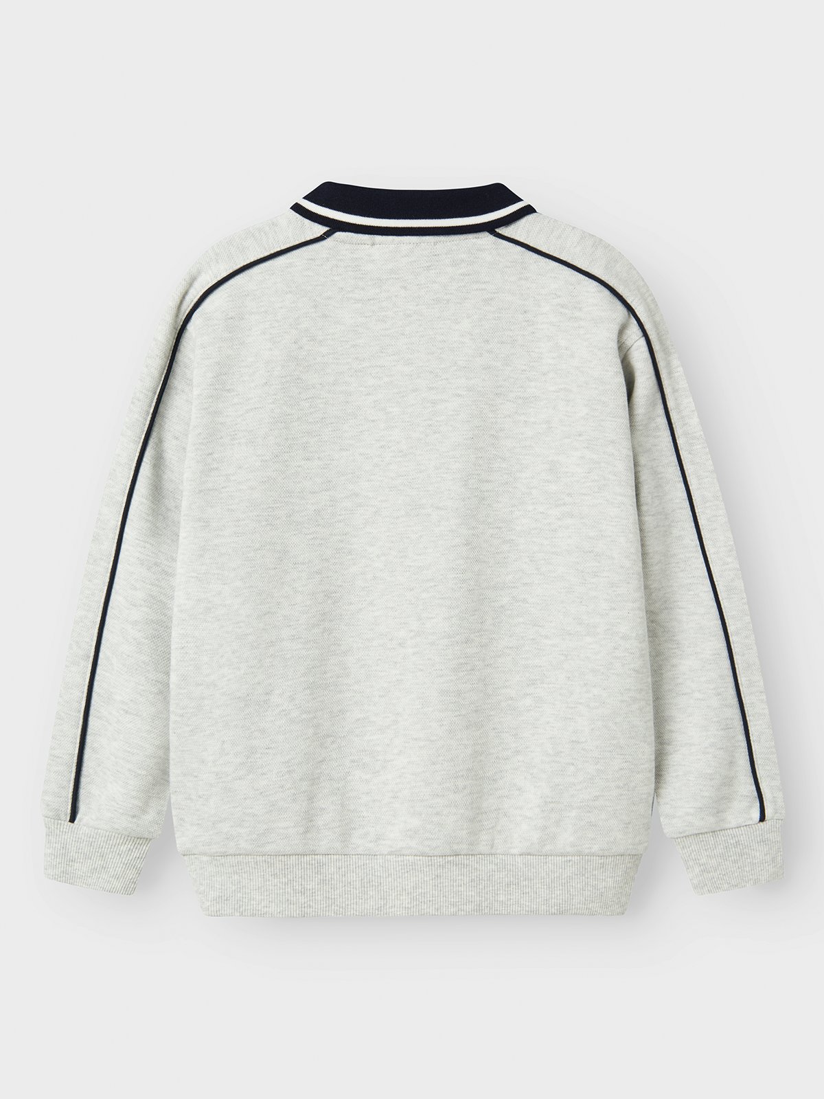 Name It Kris Long Sleeve Polo Light grey melange
