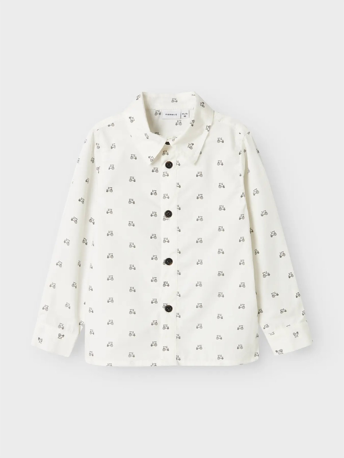 Name It Leif Long Sleeve Shirt Bright White