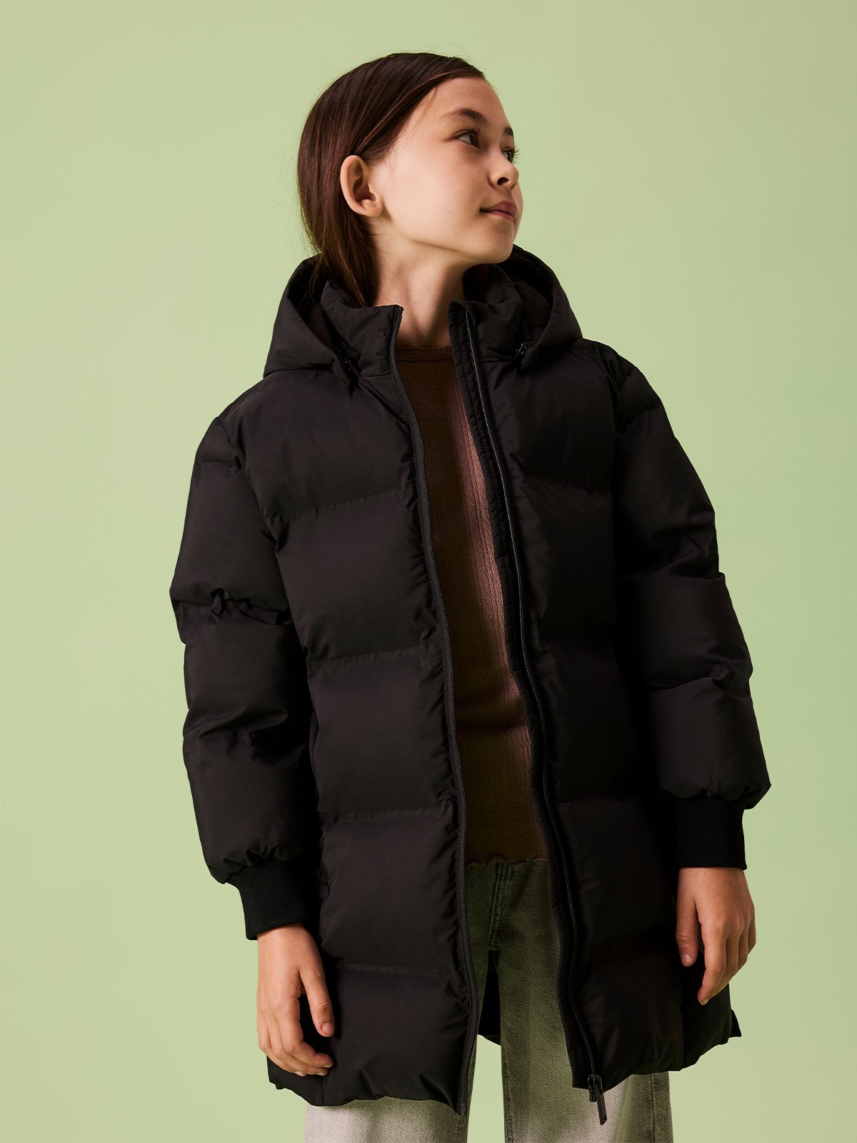 Name It Musk Puffer Jacket Long Tb Black