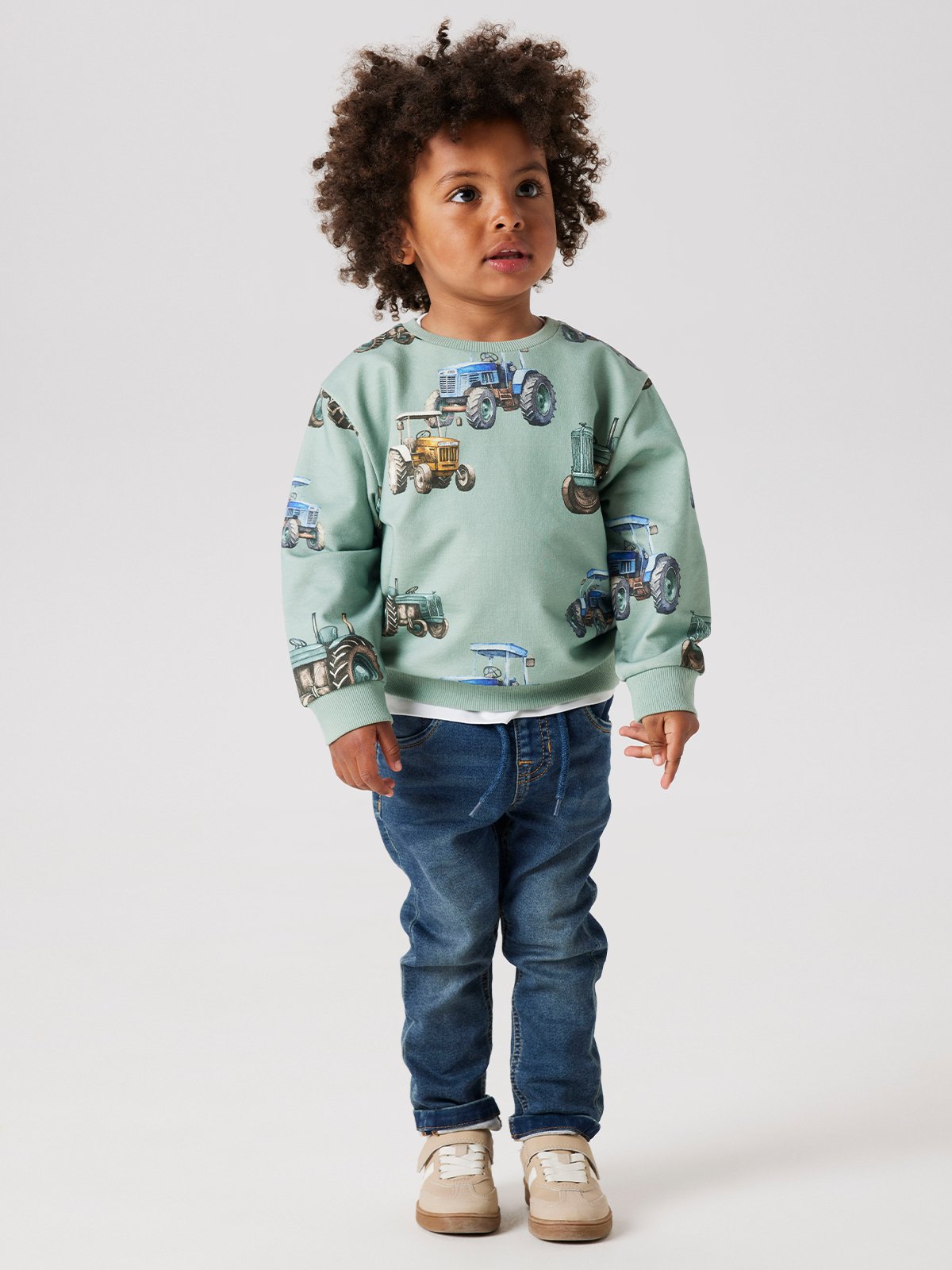 Name It Ludvig Long Sleeve Sweater Jadeite