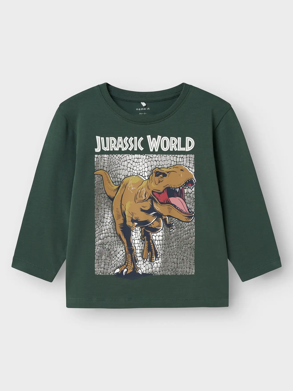 Name It Jewel Jurassic Long Sleeve Top Sky Garden Topiary