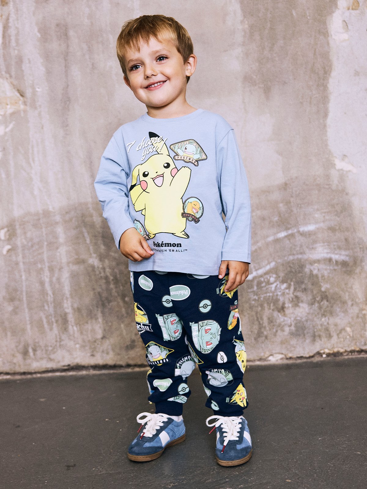 Name It Jazy Pokemon Sweat Pants Unbrushed Sky Navy blazer