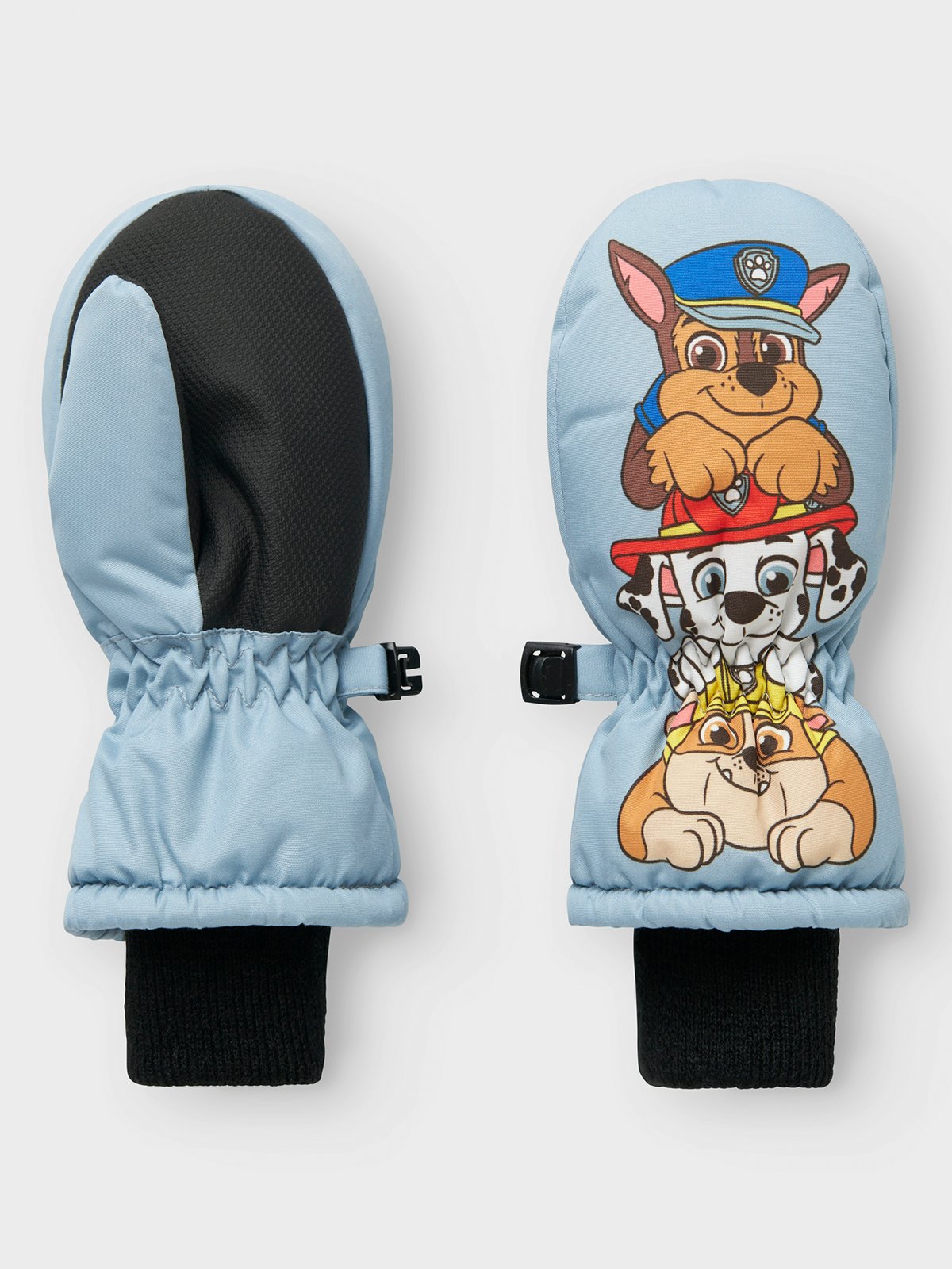 Name It Jonas Paw Mittens Dusty Blue