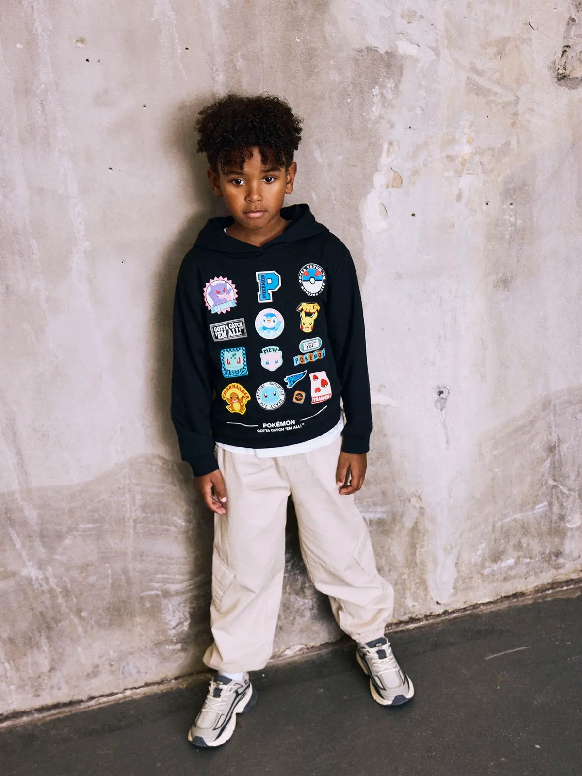 Name It Jimm Pokemon Sweat Unbrushed Sky Black