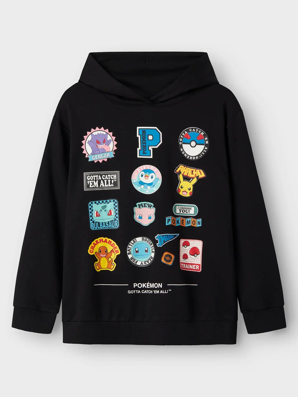 Name It Jimm Pokemon Sweat Unbrushed Sky Black