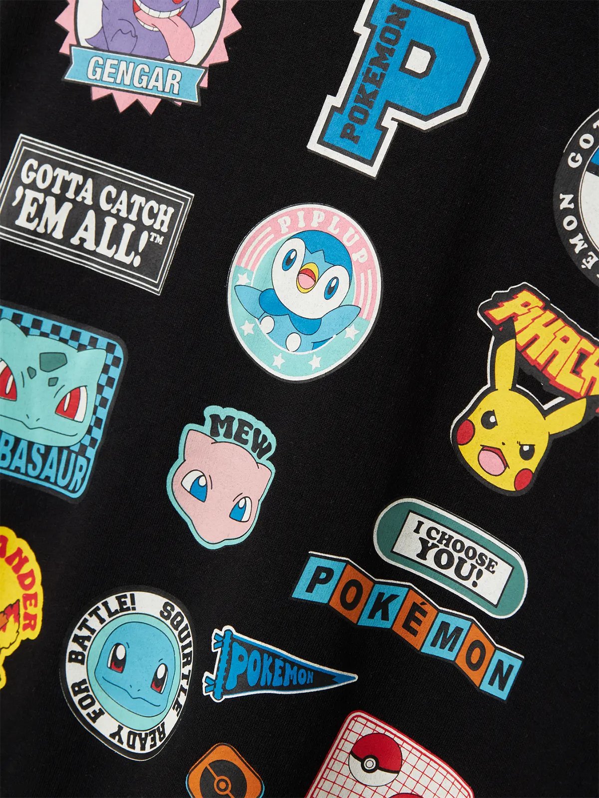 Name It Jimm Pokemon Sweat Unbrushed Sky Black