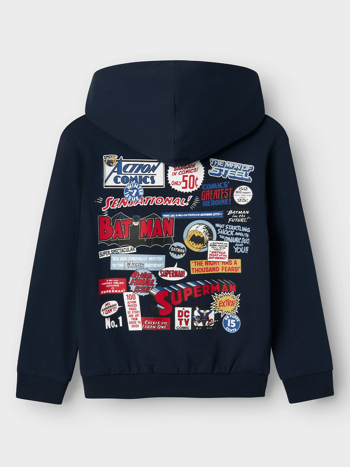 Name It Jan Superman Superman Sweater Unbrushed Navy blazer