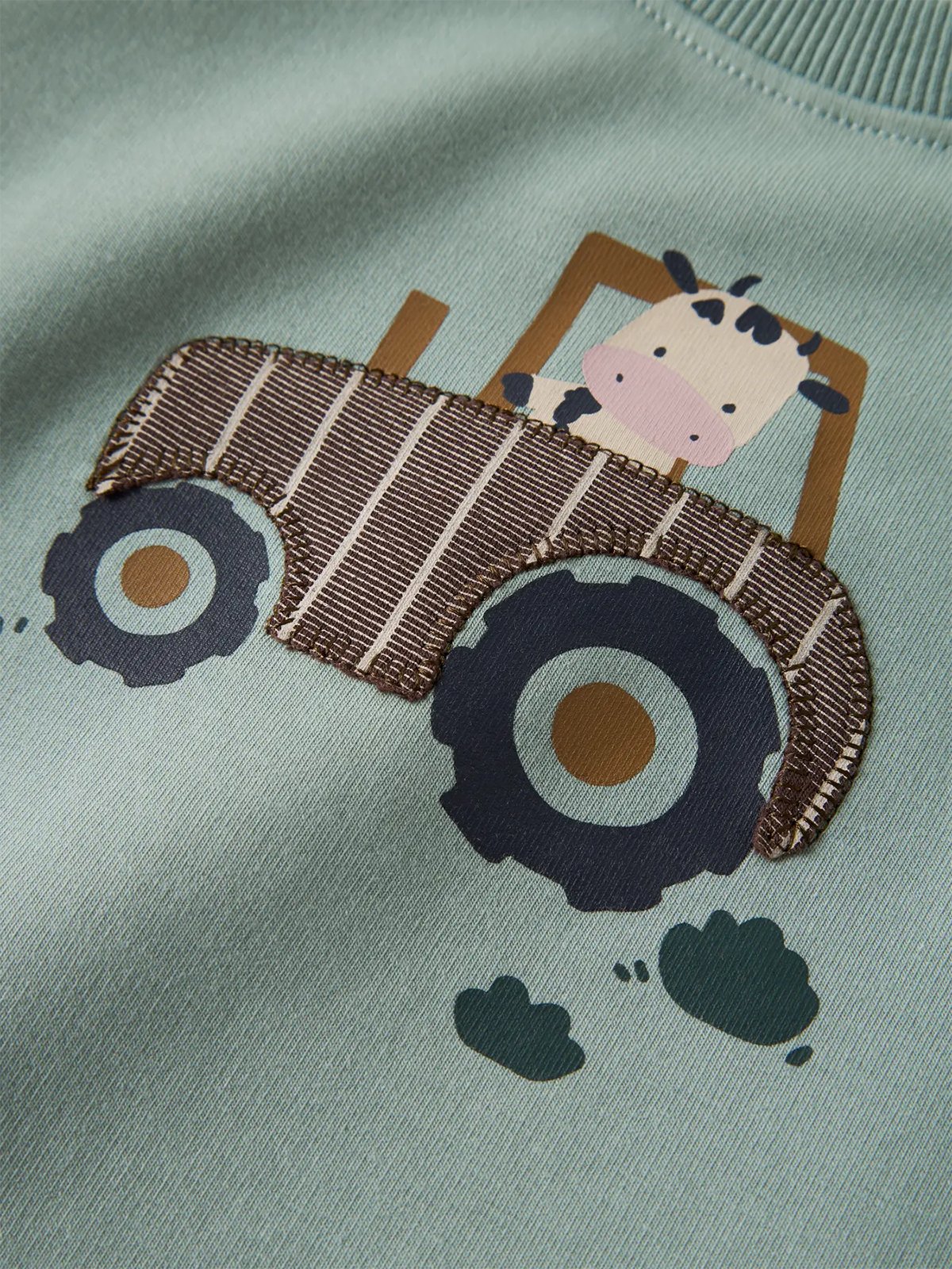 Name It Limbs Long Sleeve Sweat Unbrushed Jadeite