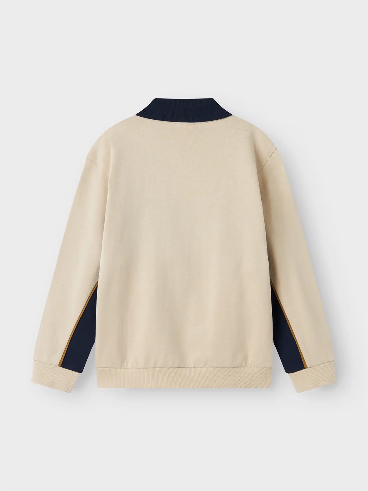 Name It Lucan Long Sleeve Sweat Polo Unbrushed Peyote