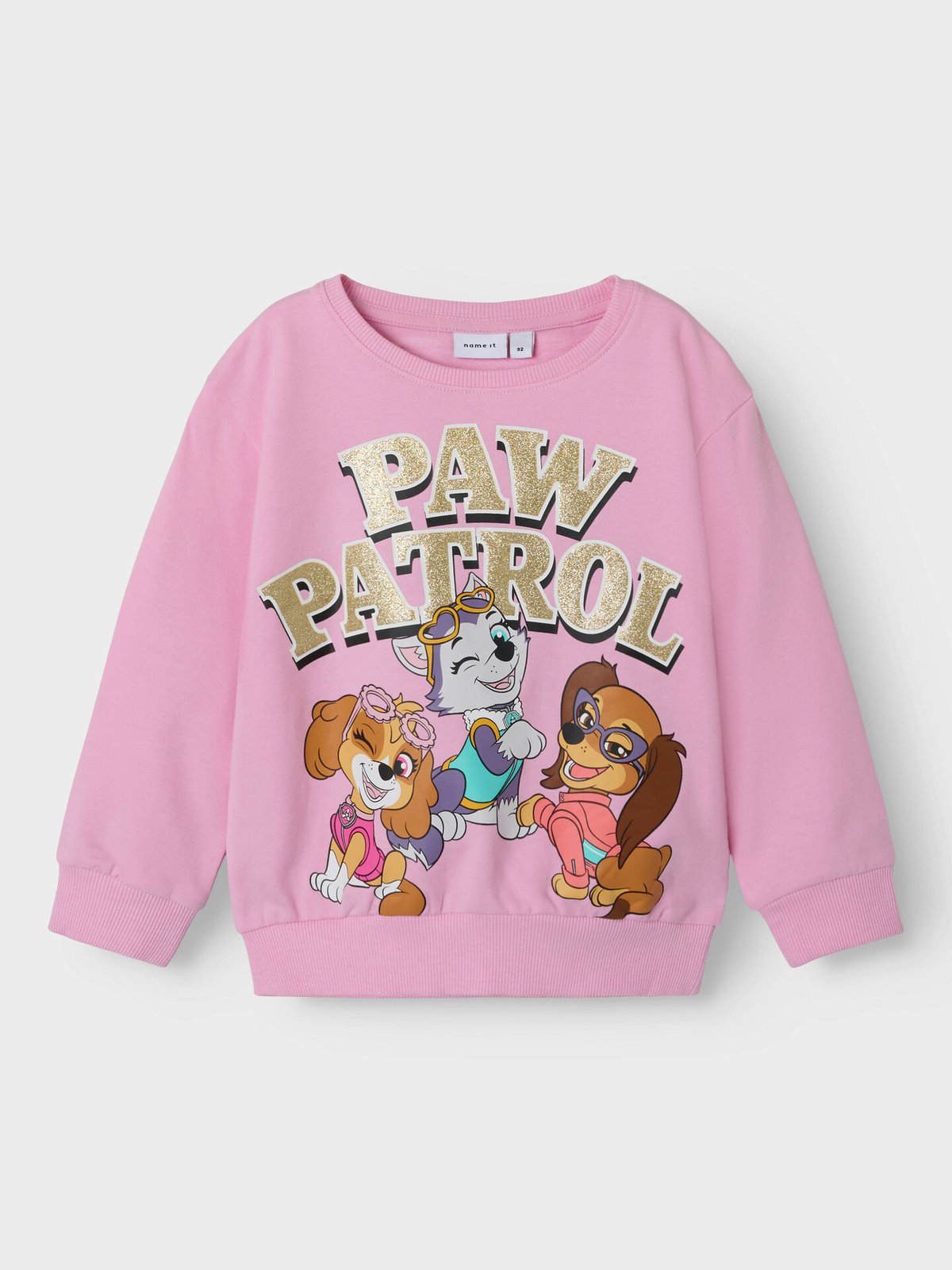 Name It Maki Paw Sweat Unbrushed Pink Frosting
