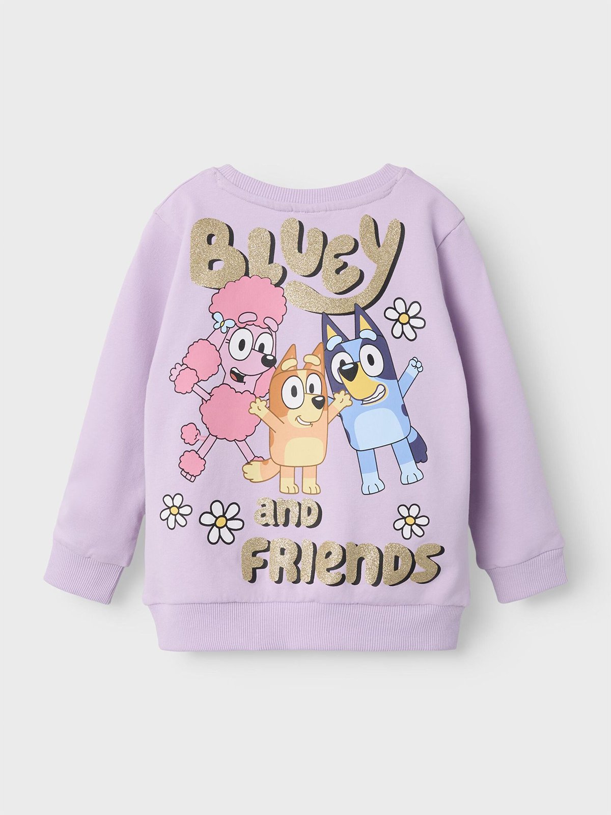 Name It Fappa Bluey Sweat Unbrushed Sky Orchid Bloom