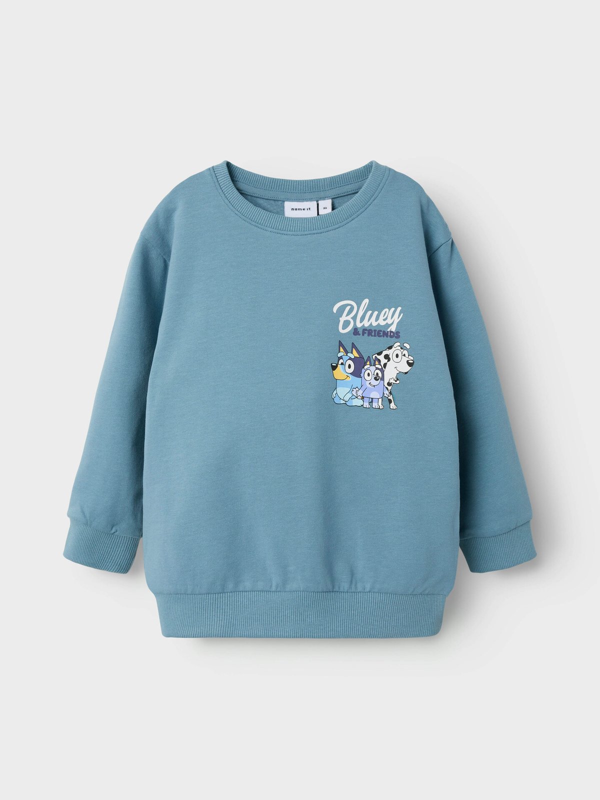 Name It Frits Bluey Sweat Unbrushed Sky Spring Lake