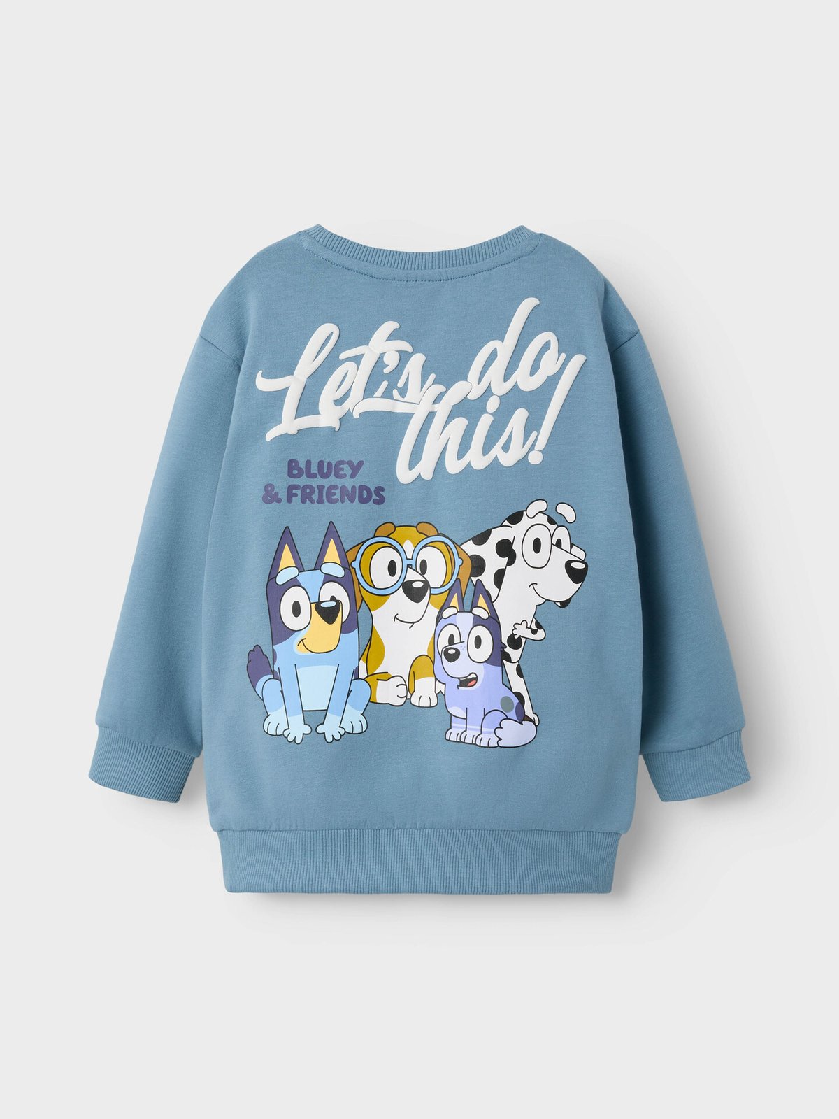 Name It Frits Bluey Sweat Unbrushed Sky Spring Lake