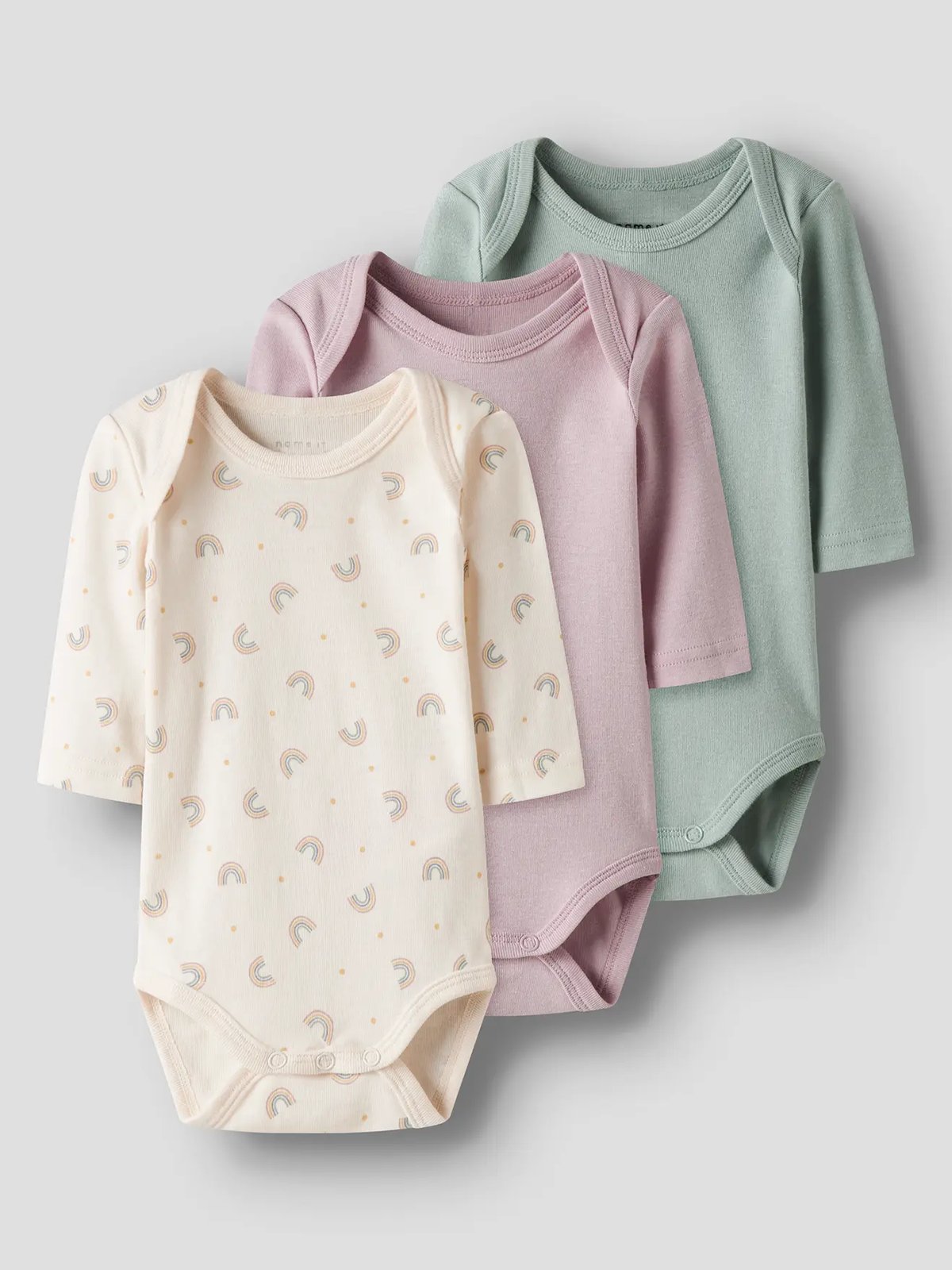 Name It Body 3-Pack Long Sleeve Jet Rainbow Jet Stream w/ Burnished Lilac + Jadeite