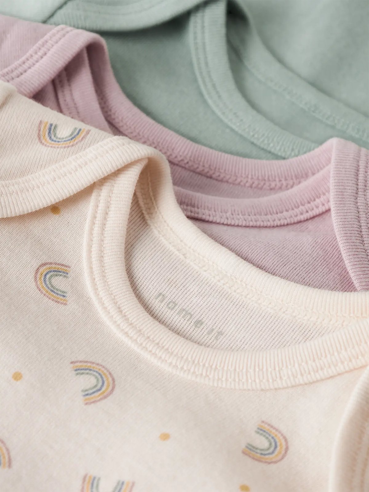 Name It Body 3-Pack Long Sleeve Jet Rainbow Jet Stream w/ Burnished Lilac + Jadeite