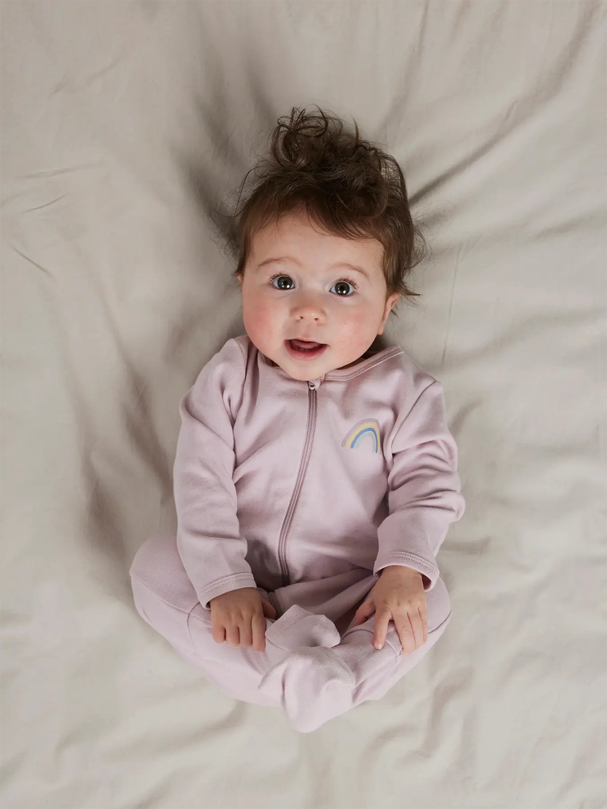 Name It Nightsuit 2-Pack Zip Jet Rainbow Jet Stream w/ Burnished Lilac