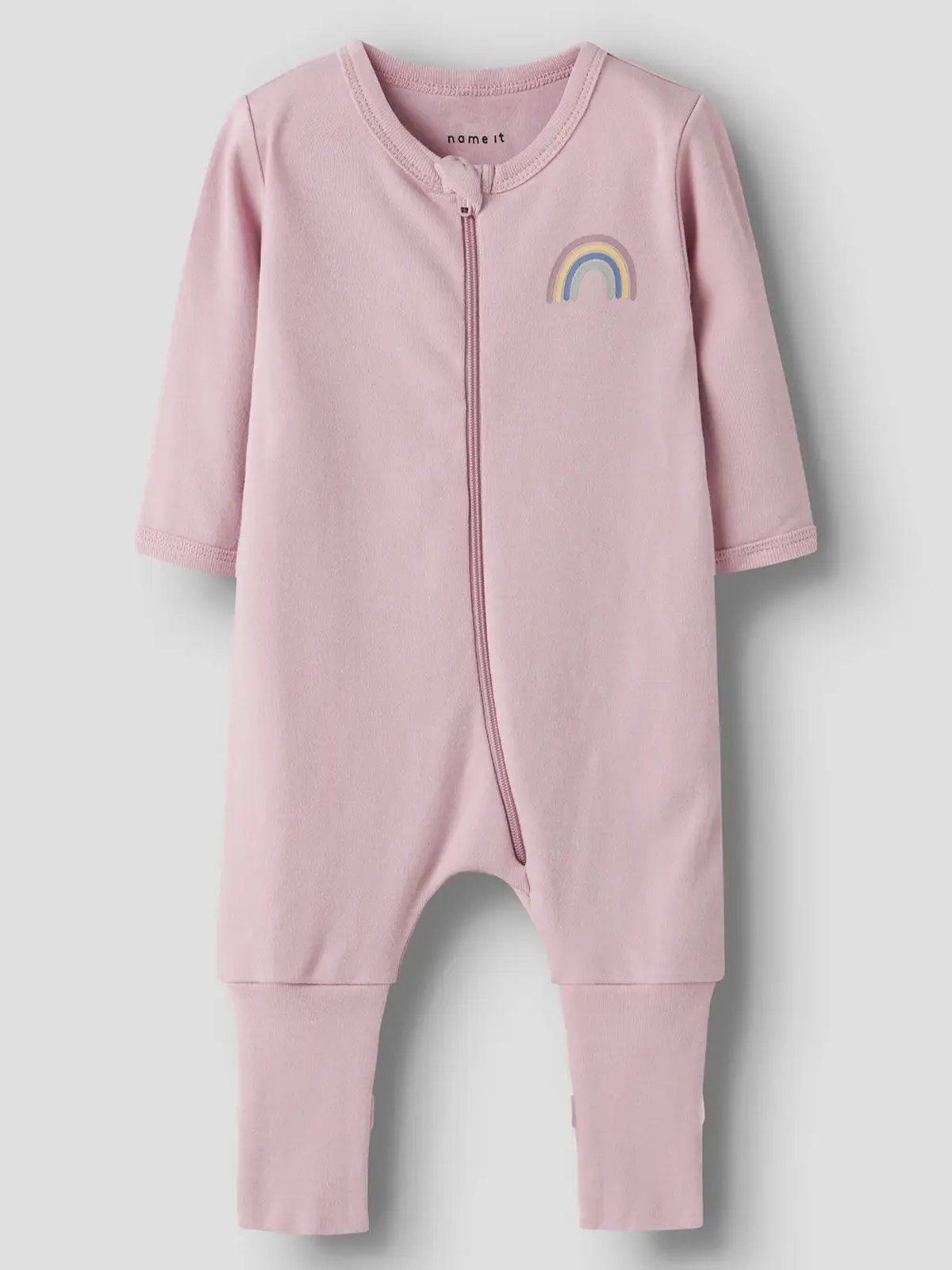 Name It Nightsuit 2-Pack Zip Jet Rainbow Jet Stream w/ Burnished Lilac