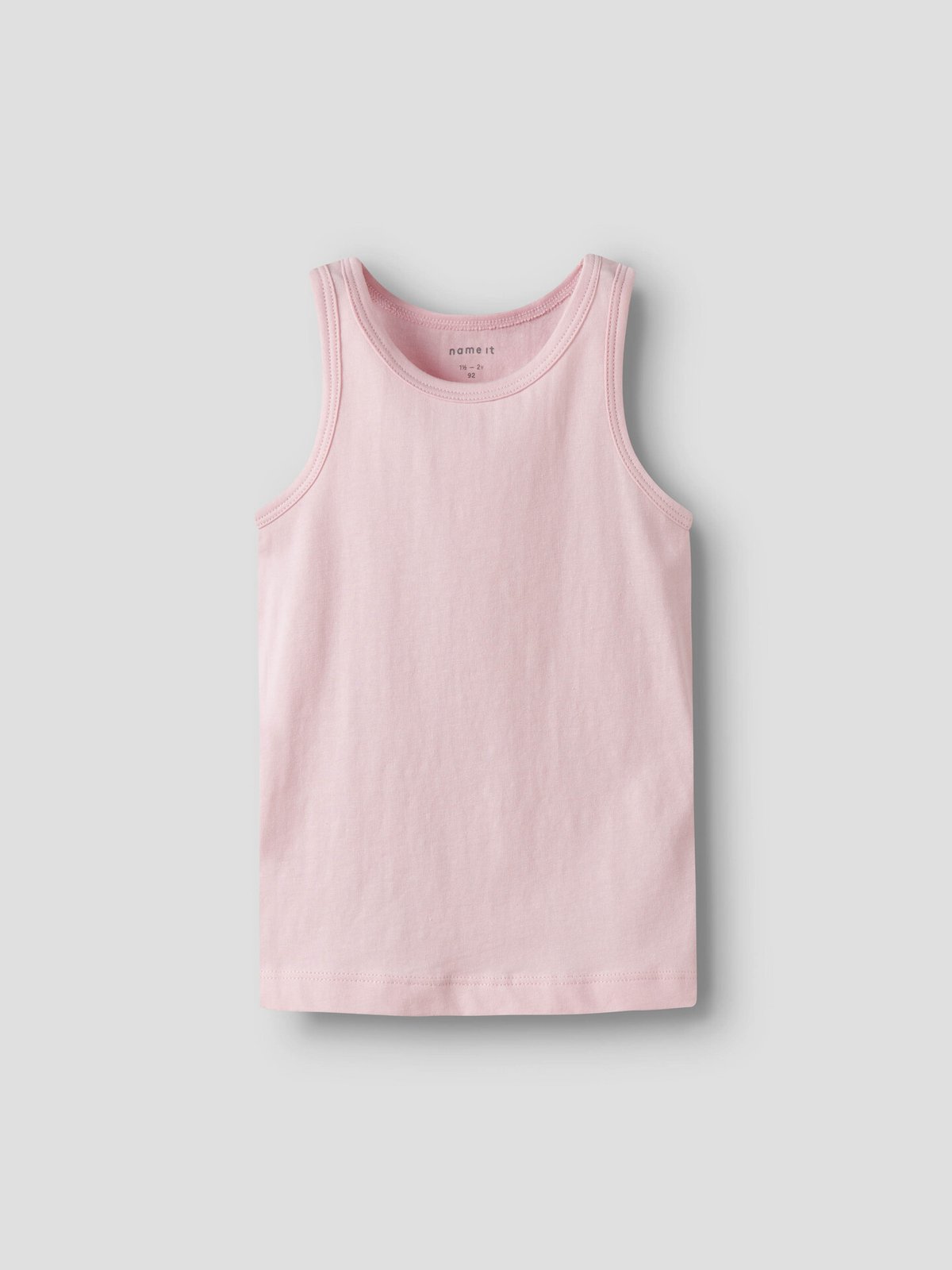 Name It Tank Top 2-Pack Flower Turtledove w/ Pale Lilac