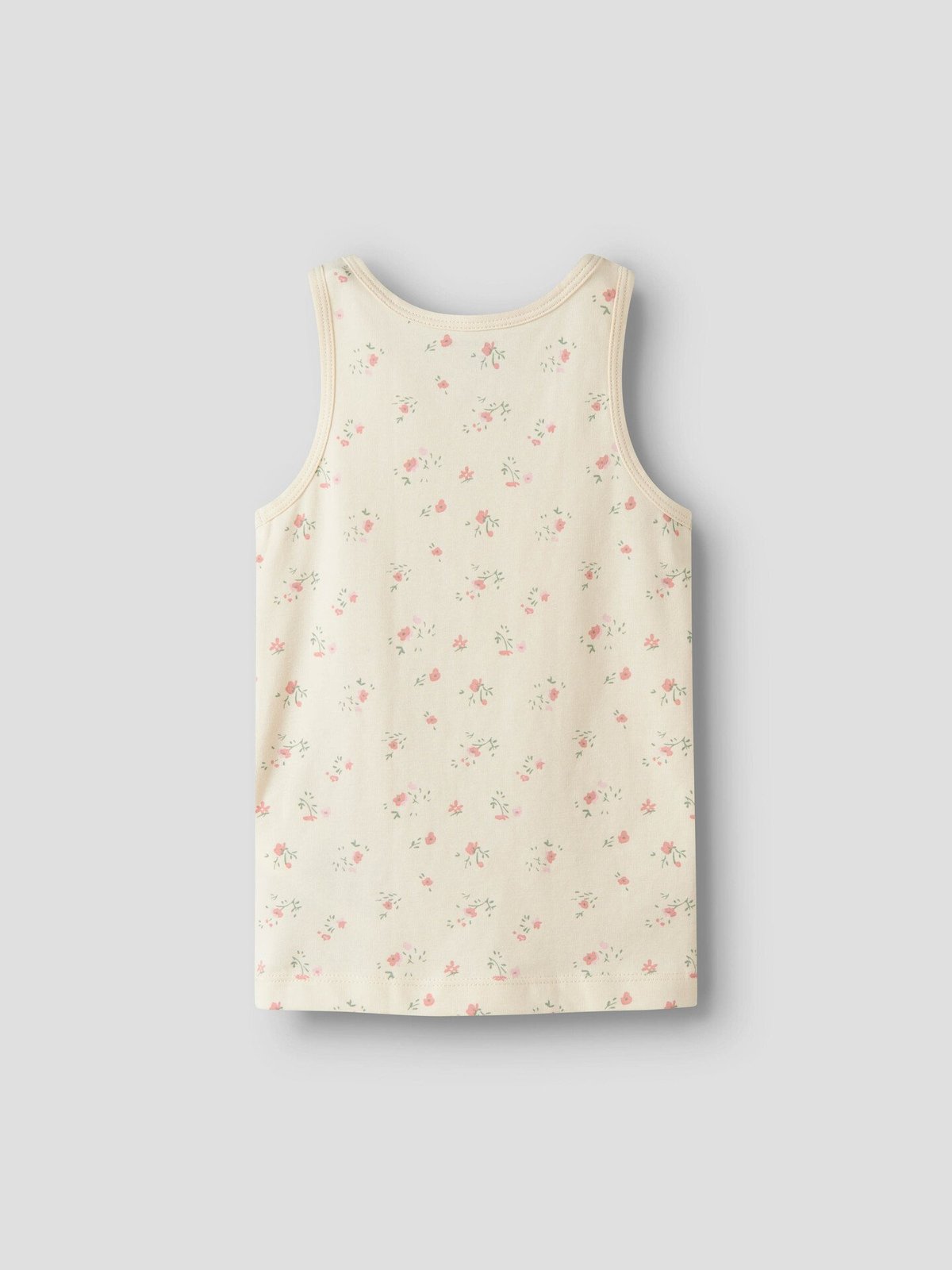 Name It Tank Top 2-Pack Flower Turtledove w/ Pale Lilac