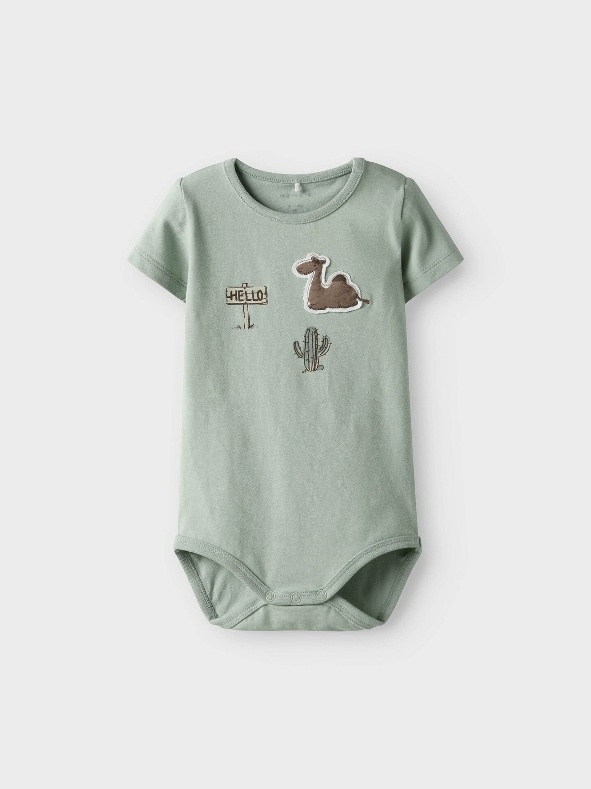 Name It Juke Short Sleeve Body Box Aqua Gray