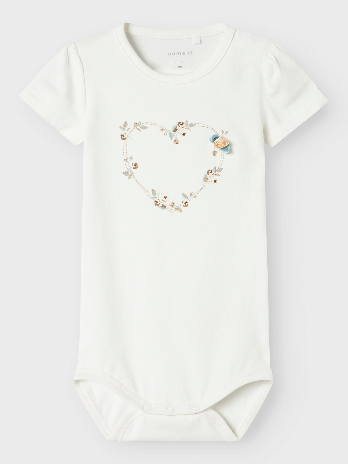 Name It Hillie Short Sleeve Body Box Cloud Dancer