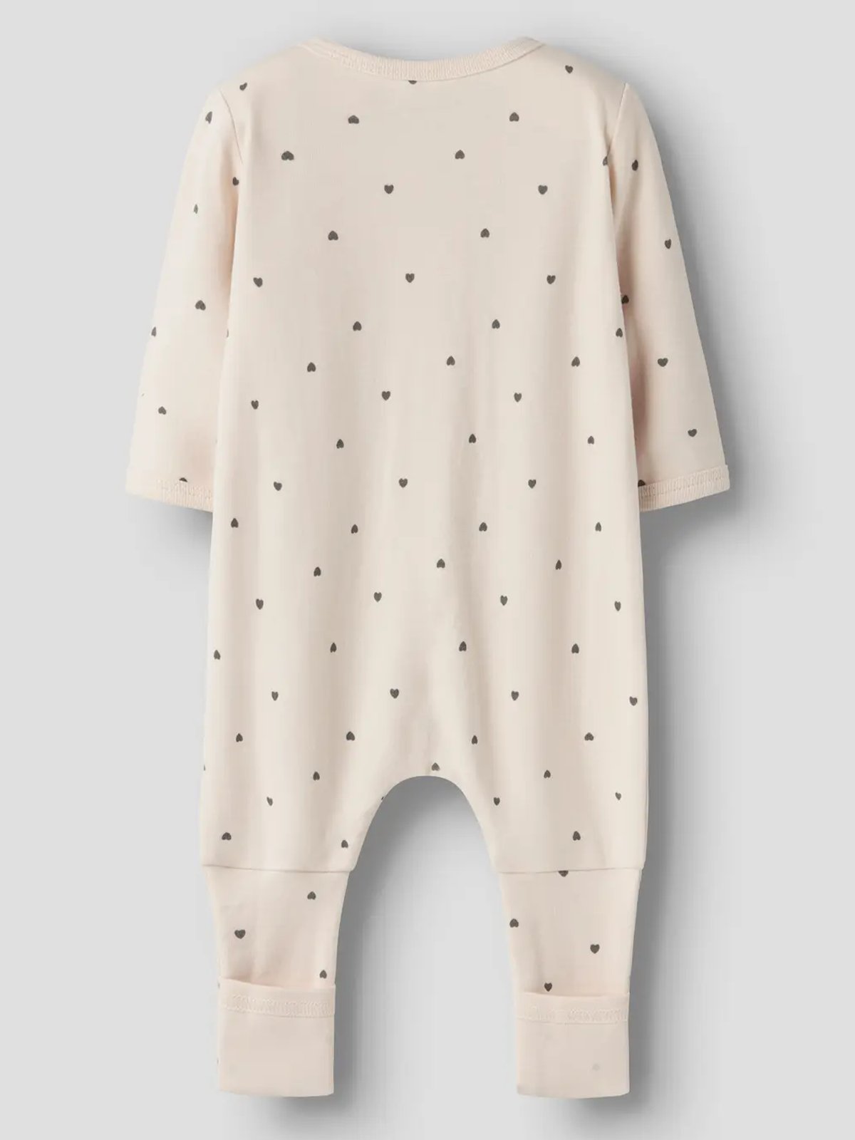 Name It Nightsuit 2-Pack Zip Heart Summer Sand w/ Deauville Mauve