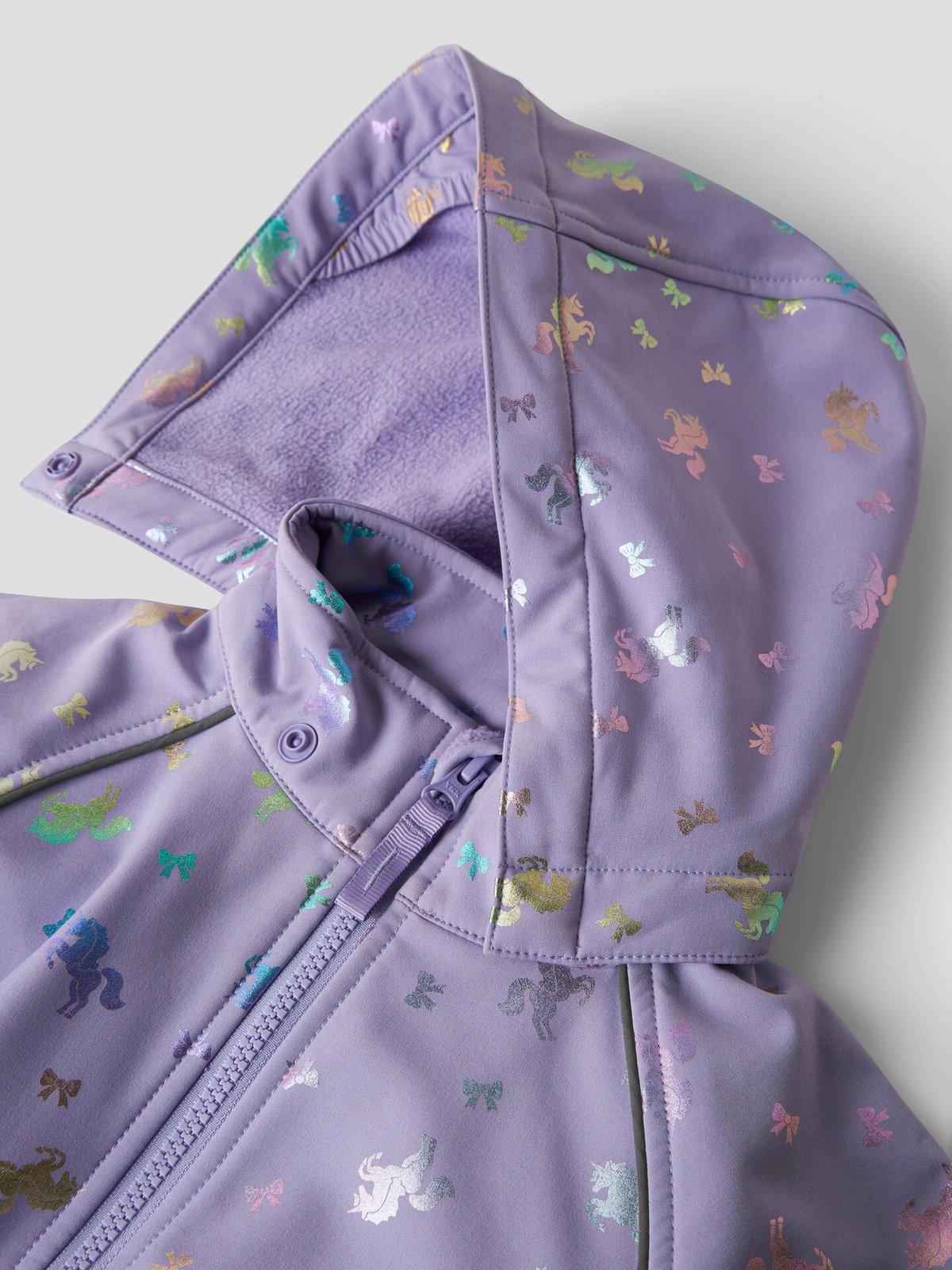 Name It Alfa08 Softshell Jacket Foil All Over Print Sunlit Allium