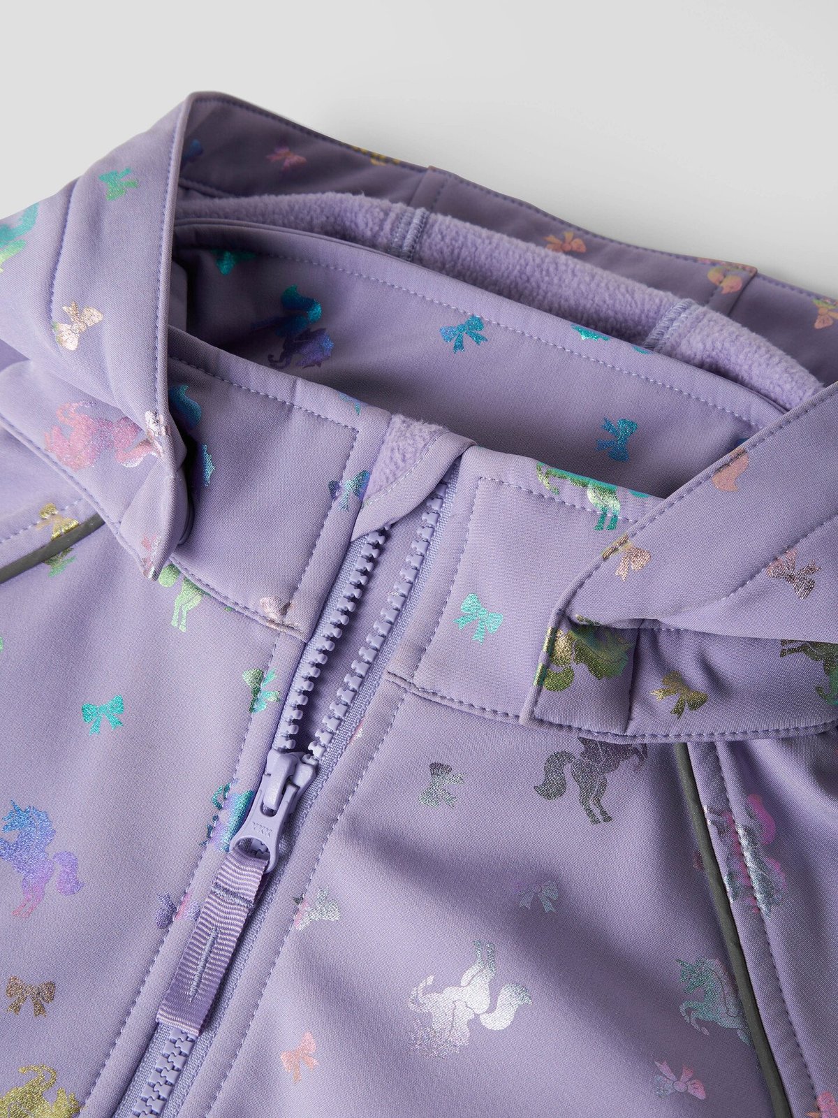 Name It Alfa08 Softshell Jacket Foil All Over Print Sunlit Allium